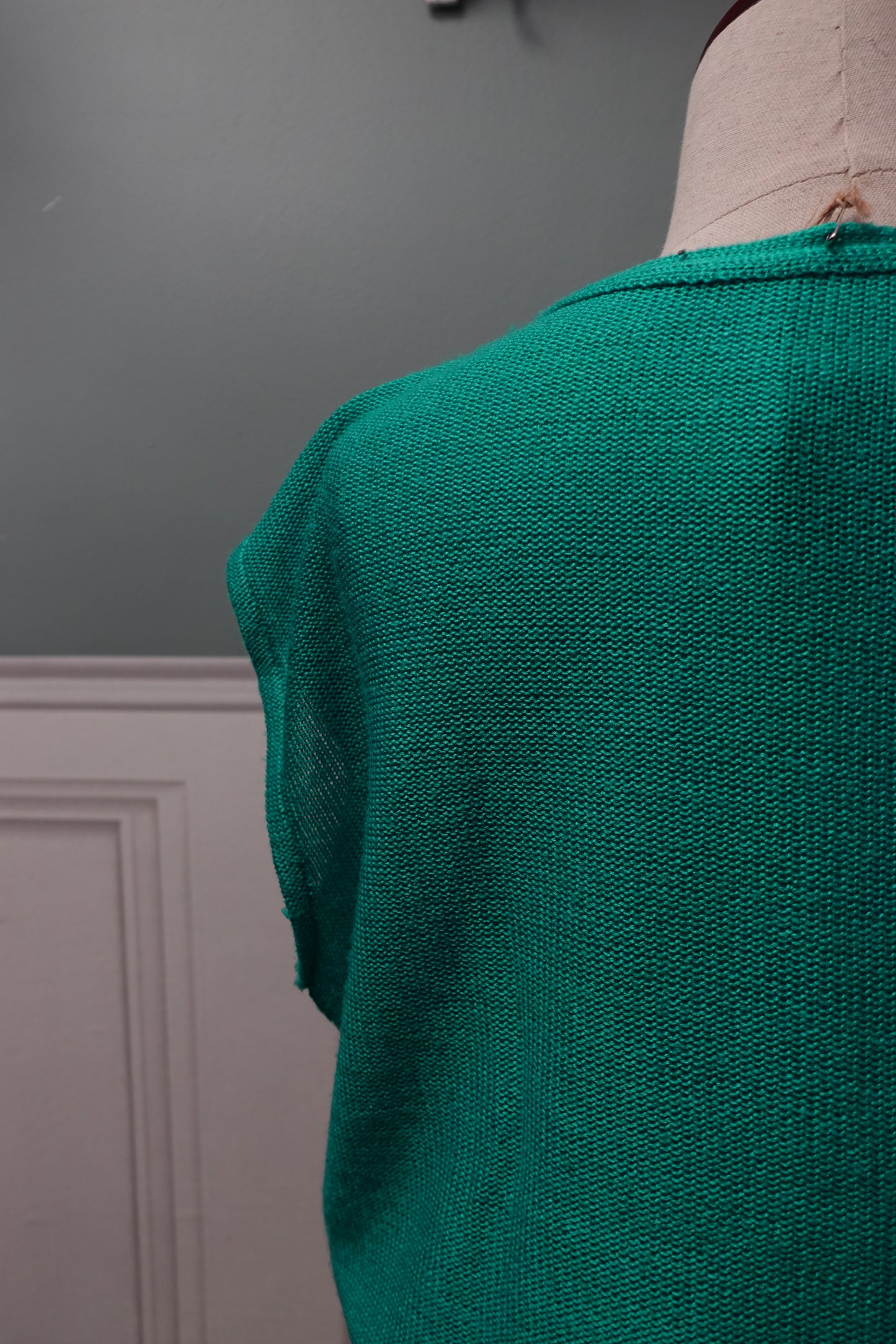 Top sans manches en maille tricotée "Menthe" – Vert Éclatant