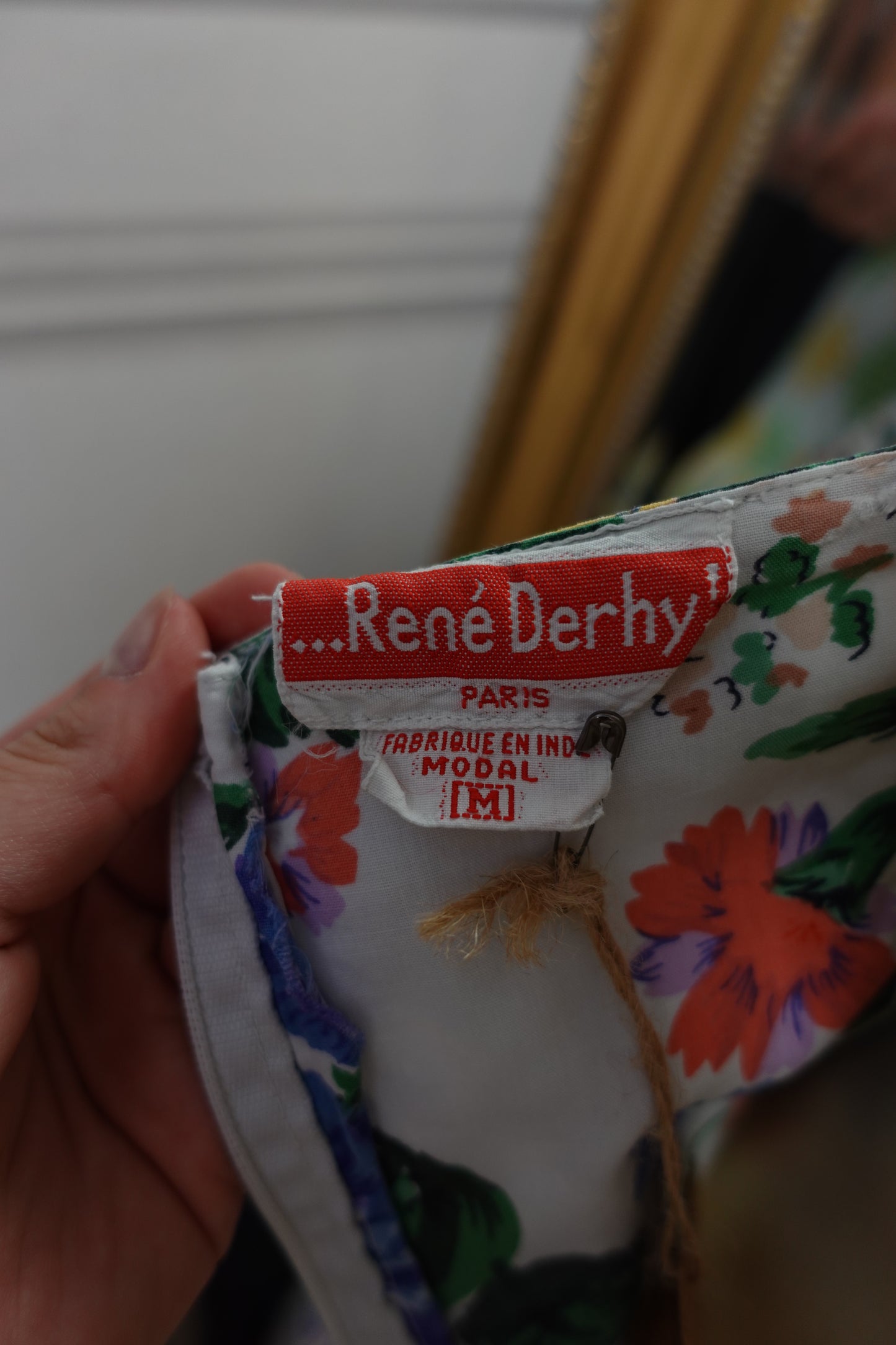 Robe bustier en coton floral – René Derhy Vintage