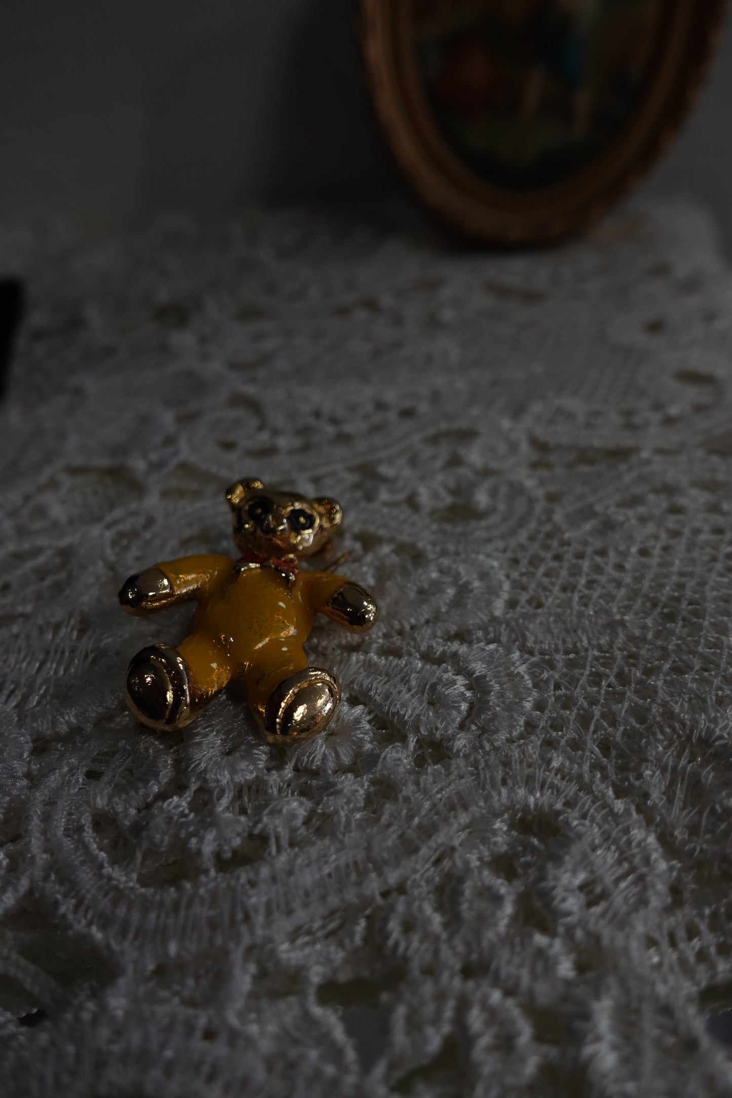 Broche Vintage Ourson "Chic" 80s