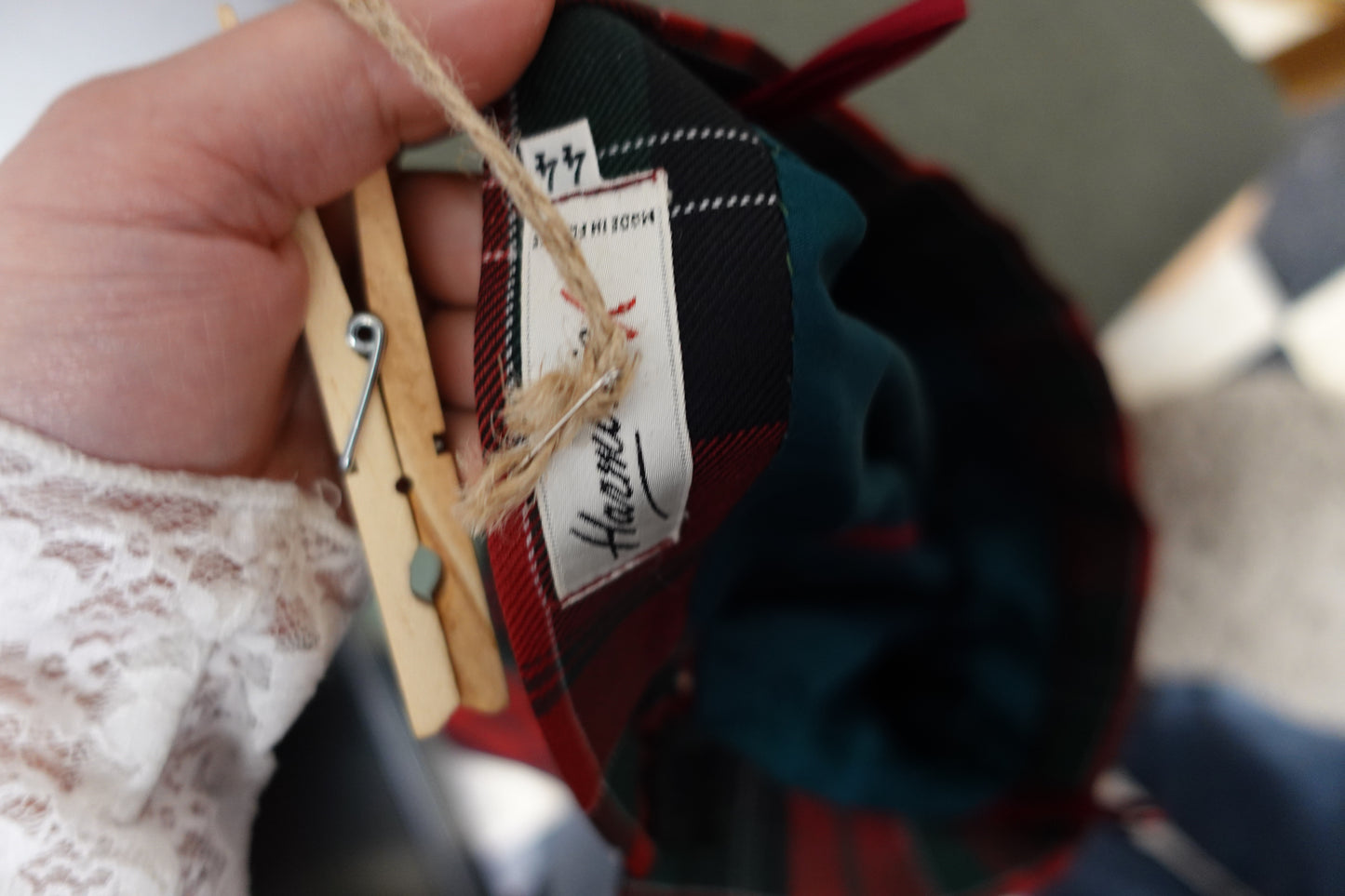 Jupe Vintage à Motif Tartan Rouge d’Exception