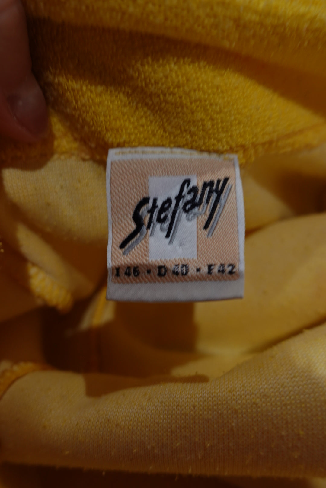La Robe "Poolside" — Éponge Jaune Vitaminée (Vintage Italie)