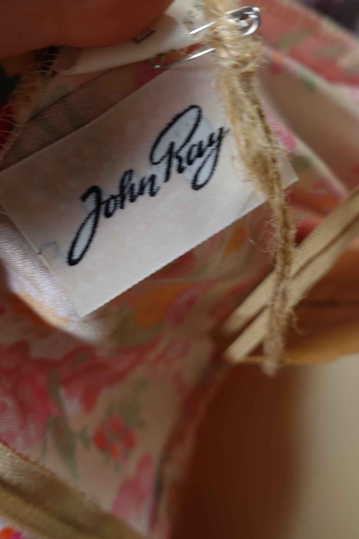 Robe midi dos nu plissée – Imprimé Floral John Rag Vintage