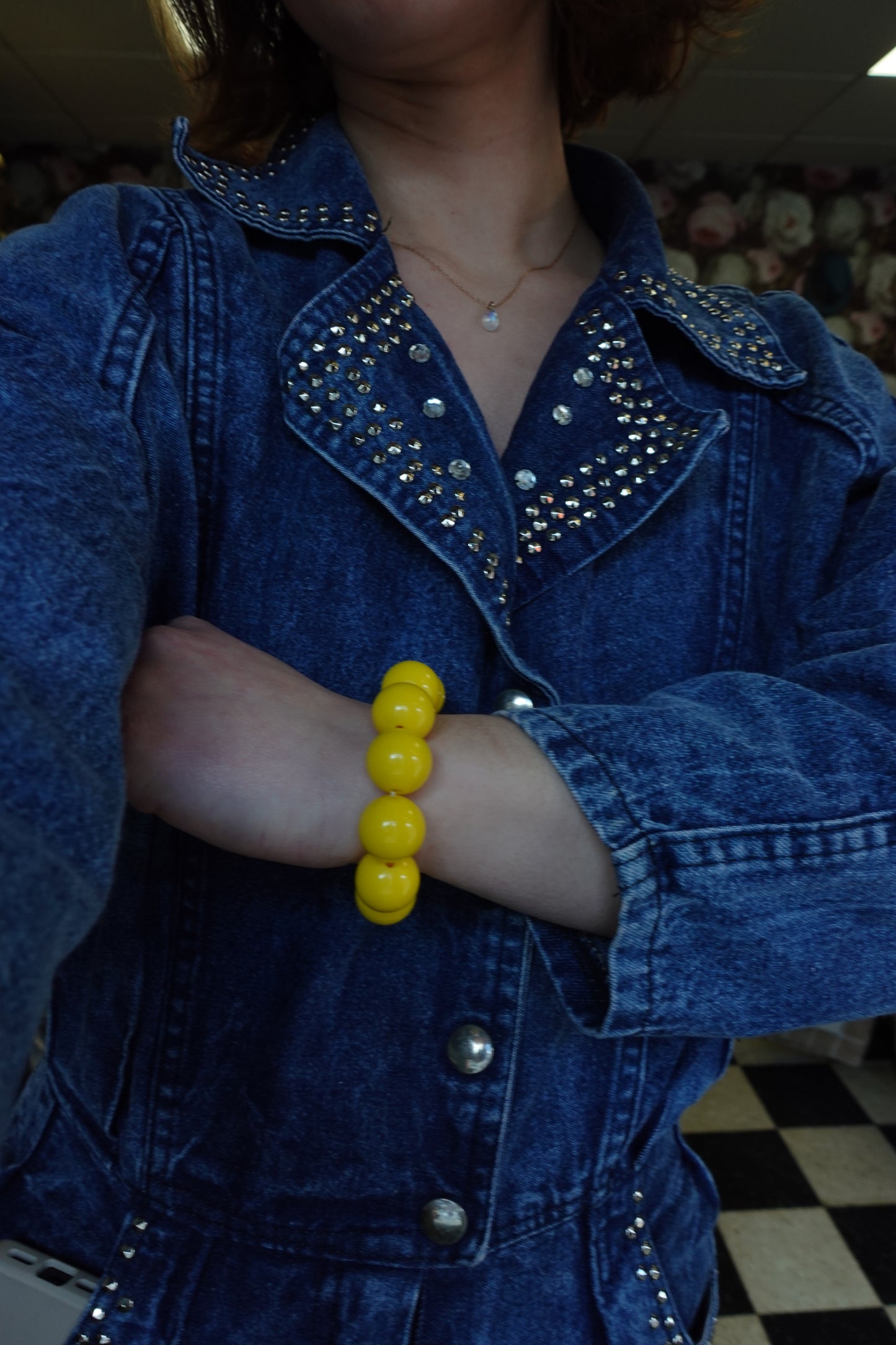 Bracelet "Solaire" - Perles Jaunes XXL