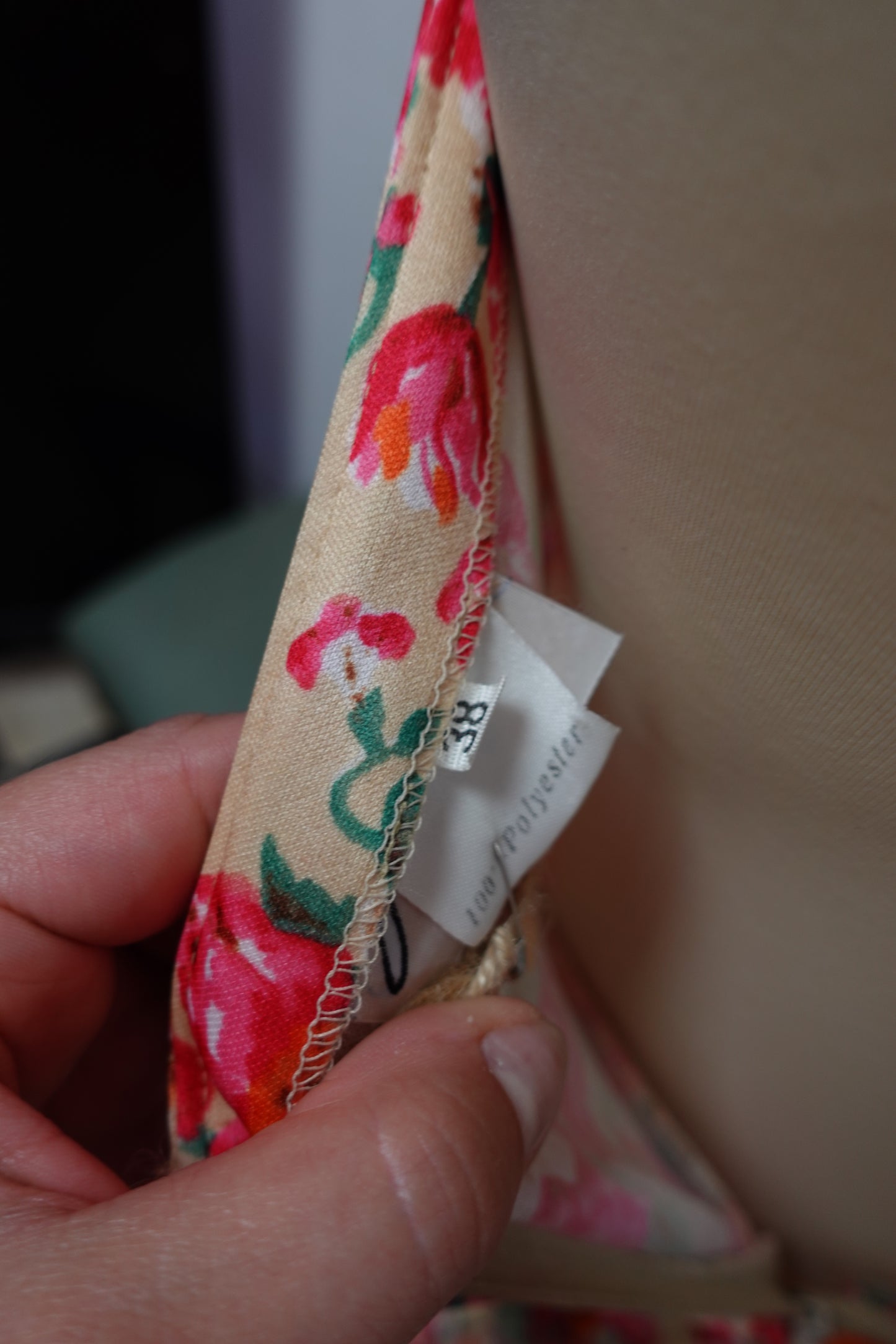 Robe midi dos nu plissée – Imprimé Floral John Rag Vintage