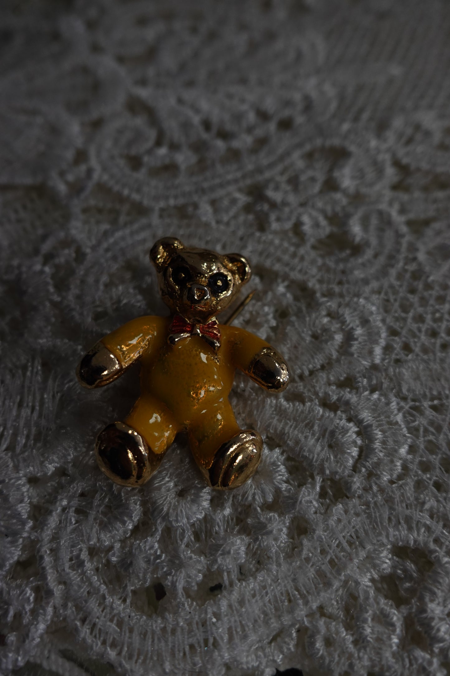 Broche Vintage Ourson "Chic" 80s