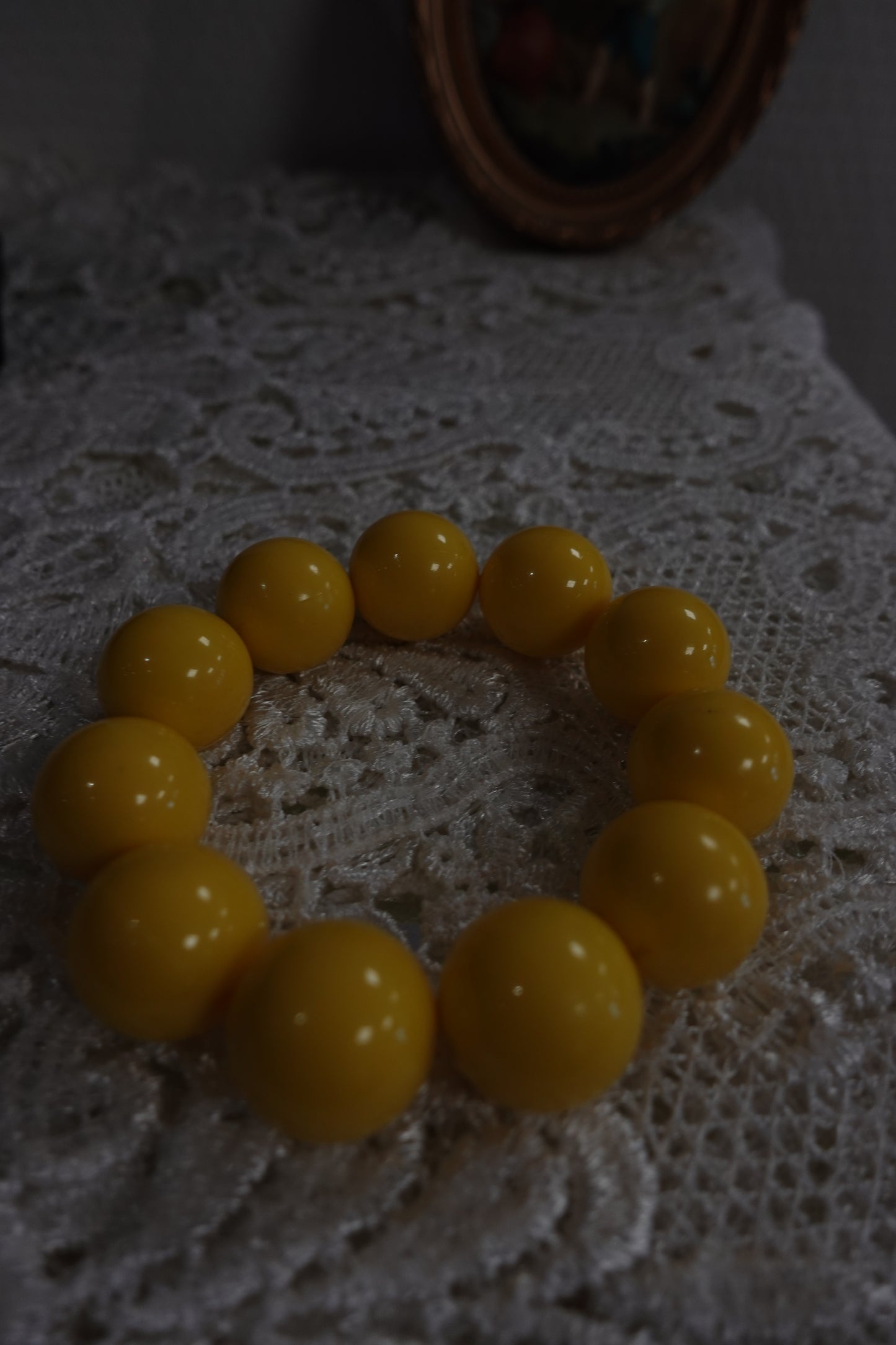 Bracelet "Solaire" - Perles Jaunes XXL