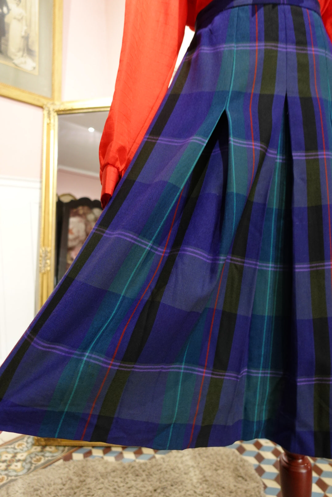 La Jupe Tartan "British Heritage" - Laine Made in UK