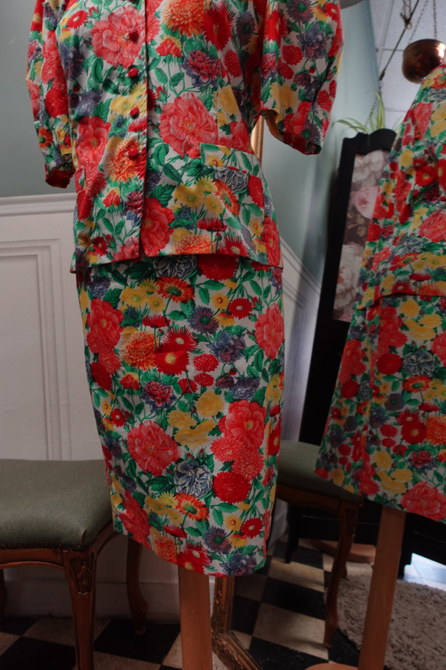 Ensemble de créateur d'époque – Coton Fleuri & Made in France