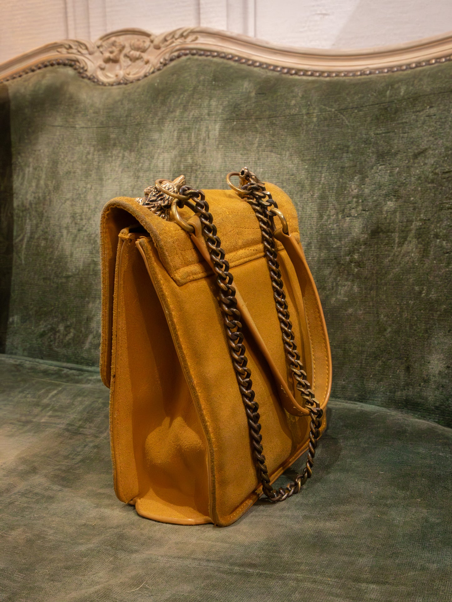 Sac Bandoulière "Wolf" en Cuir Grainé Jaune Safran — Archives Zara