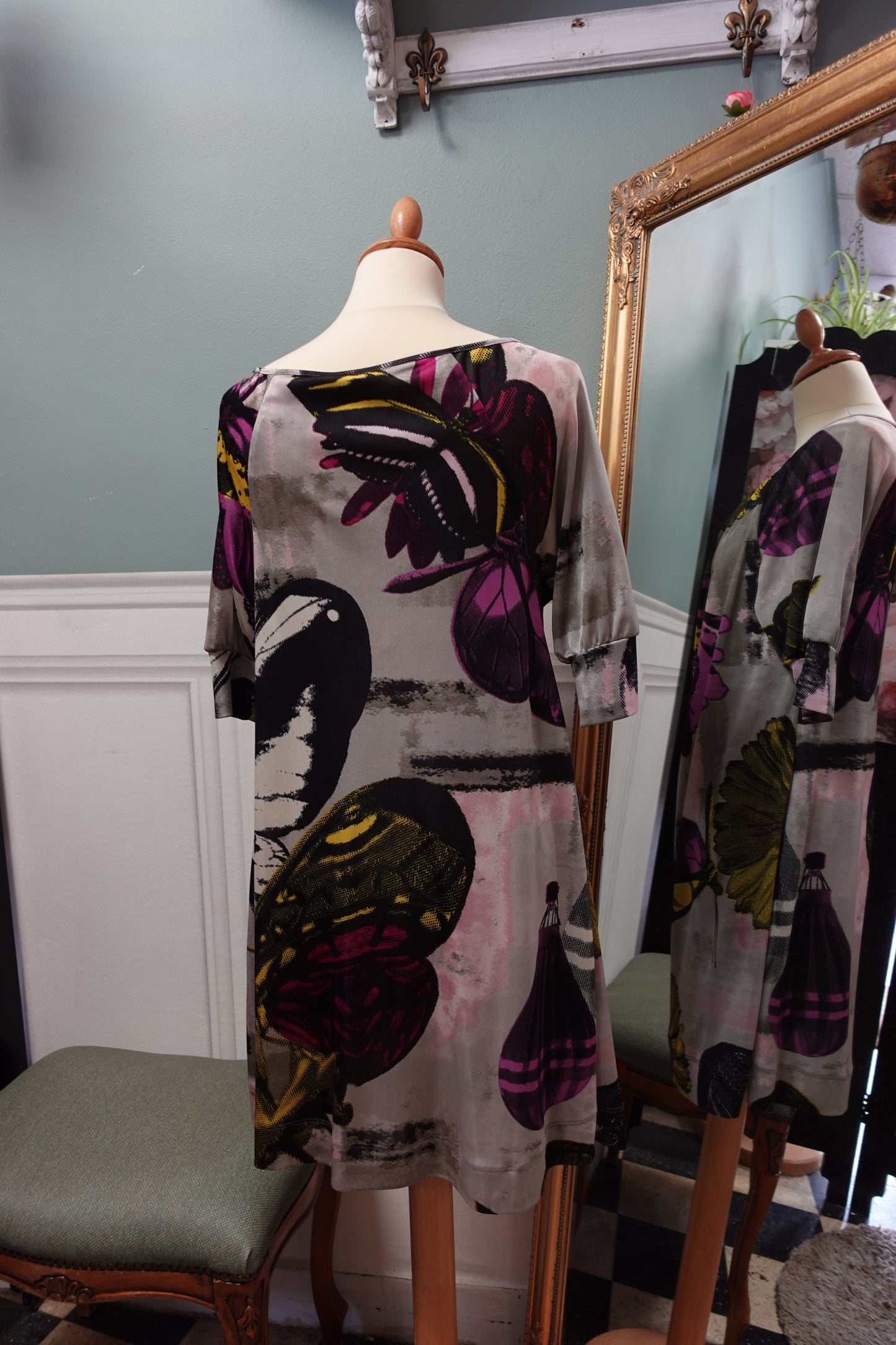 Robe Miss Sixty Collection Made in Italy – Imprimé floral graphique – Taille S