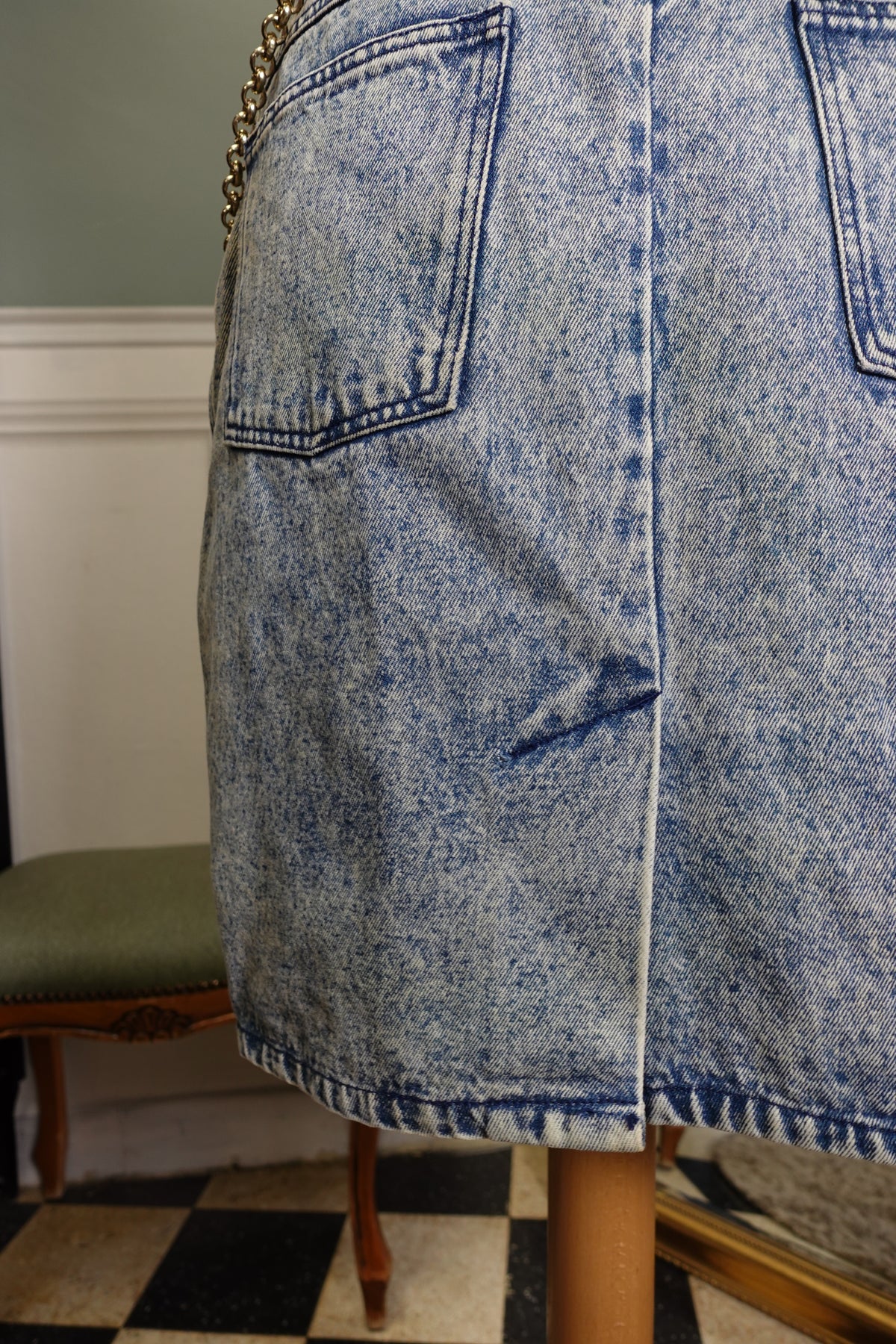 Jupe en jean vintage – années 80/90