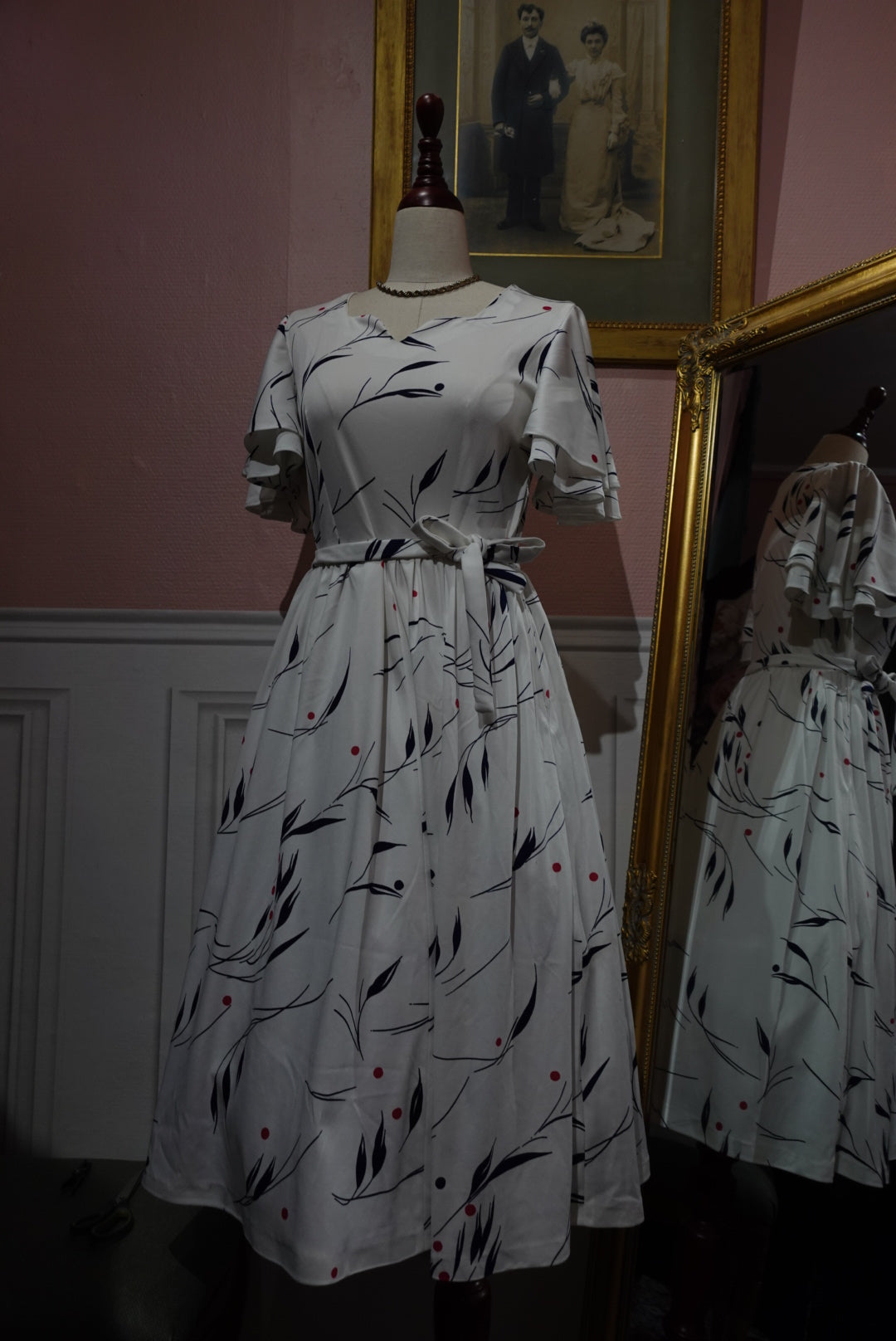 La Robe "Guinguette" — Fait Main Vintage (Style 50s)