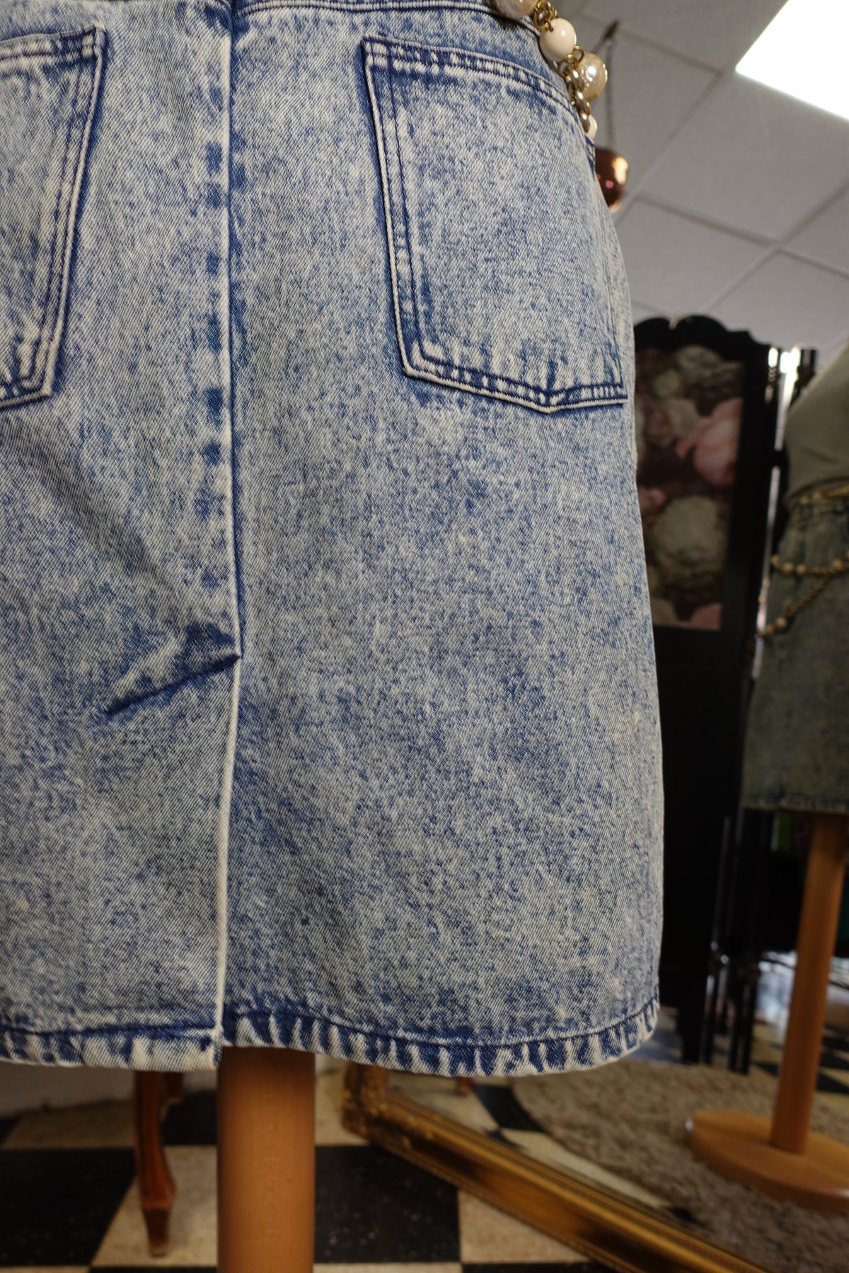 Jupe en jean vintage – années 80/90