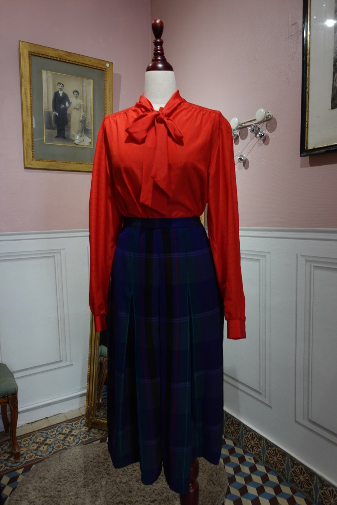 La Jupe Tartan "British Heritage" - Laine Made in UK