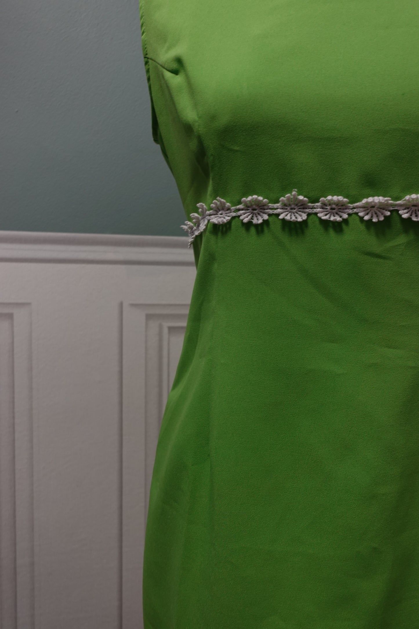 : Robe mini pop – Vert Pomme Vintage 1960s/70s