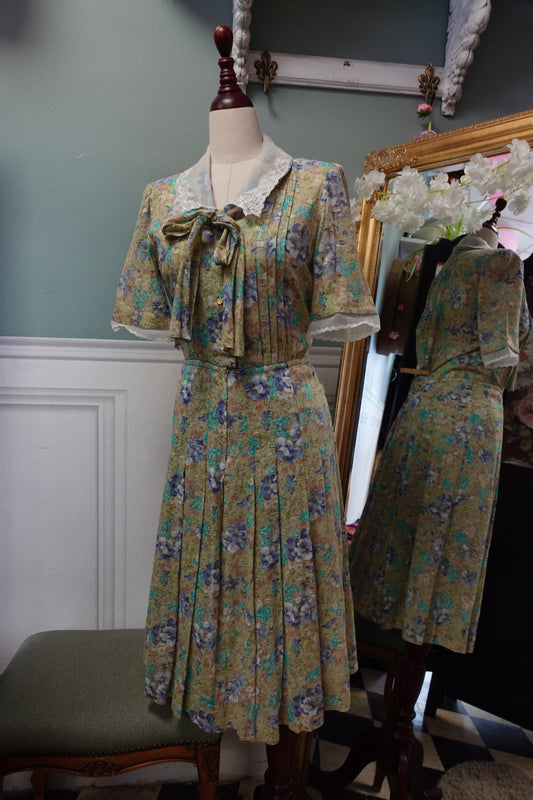 Robe Vintage "Belle Vogue" – Édition Tokyo – 100% Cupro