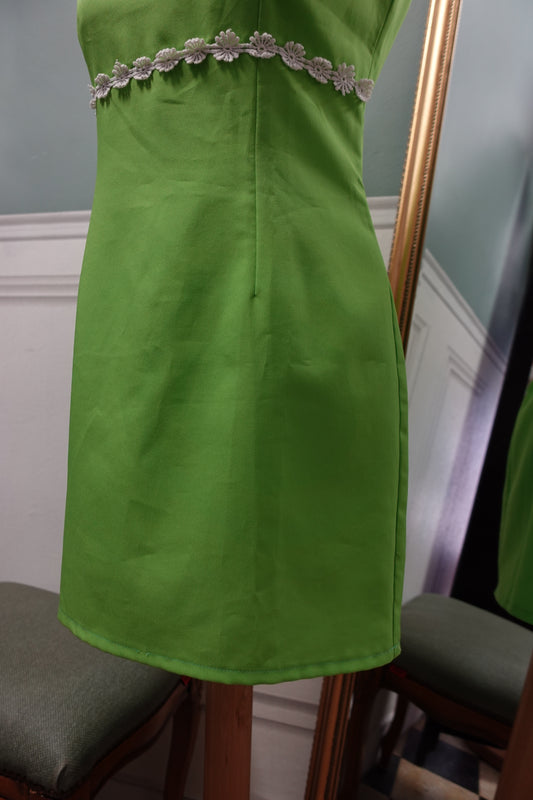 : Robe mini pop – Vert Pomme Vintage 1960s/70s