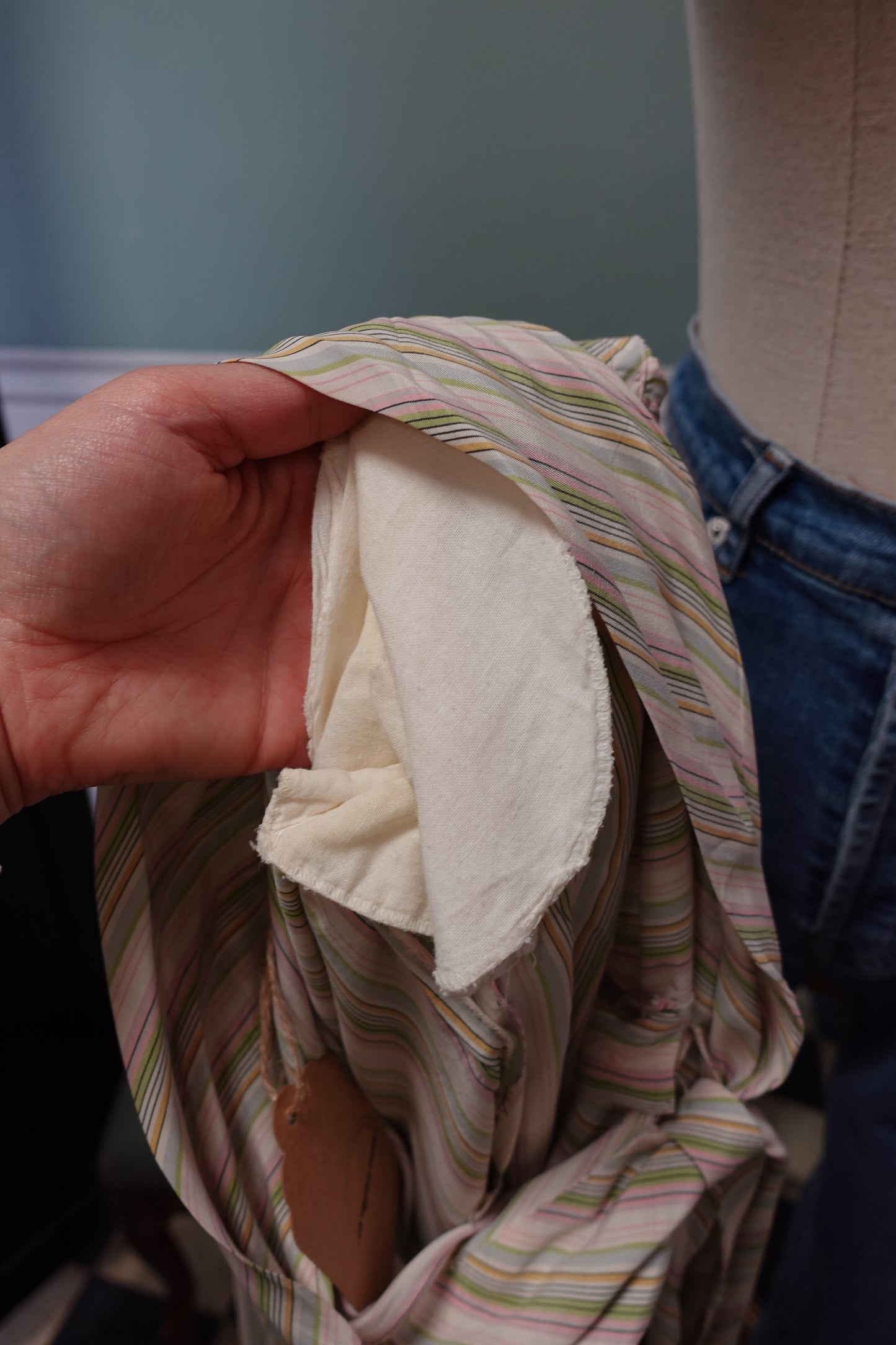 Chemisier Lavallière Vintage en Soie – Confection Fait Main