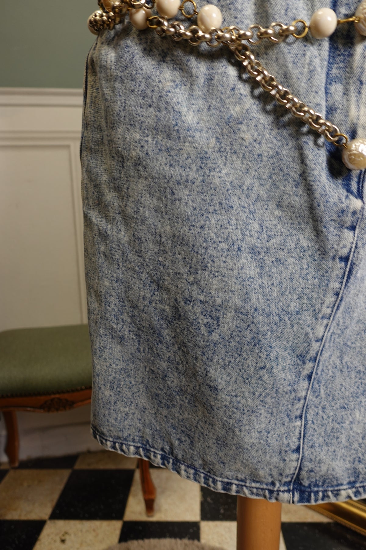 Jupe en jean vintage – années 80/90