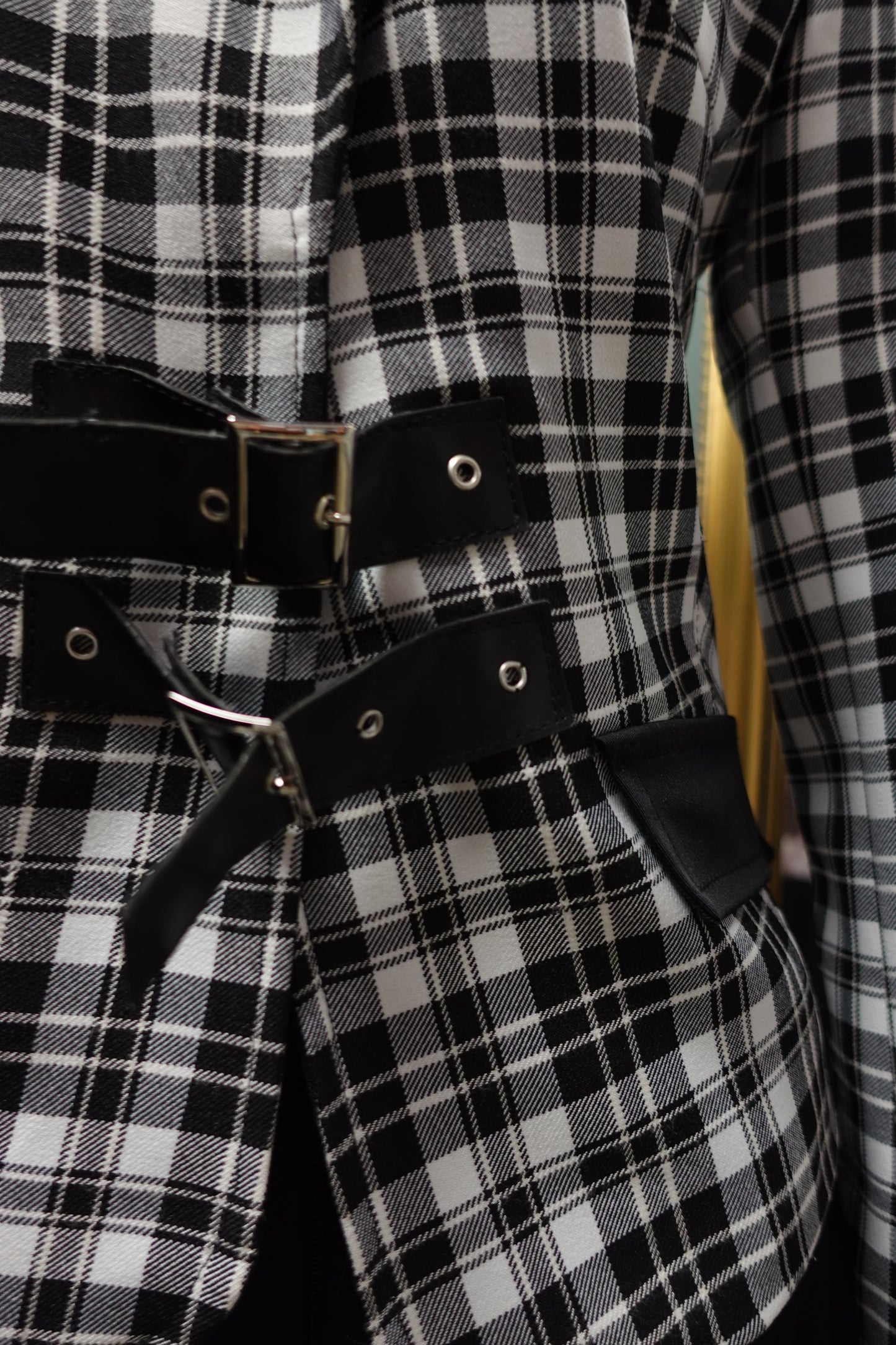 Blazer Rinascimento noir et blanc à carreaux – Made in Italy – Taille 36/38