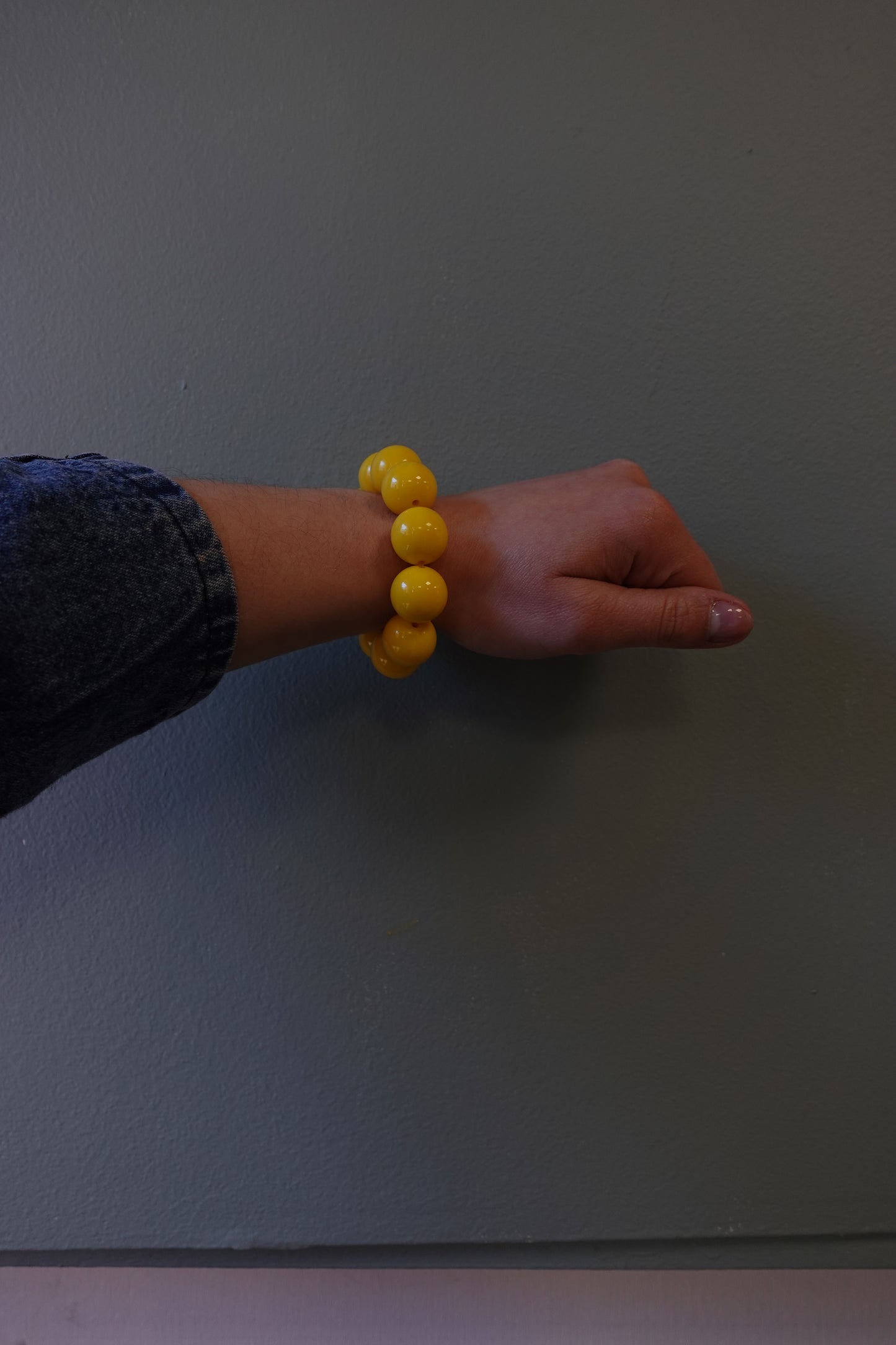 Bracelet "Solaire" - Perles Jaunes XXL