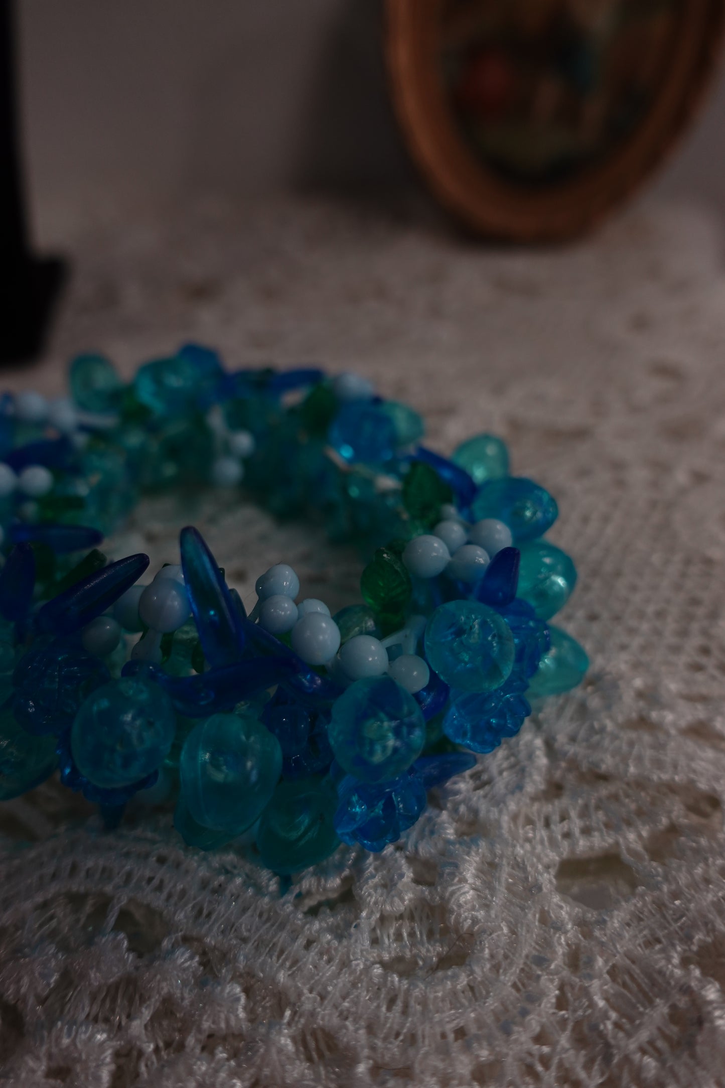 Bracelet Multi-rangs "Océan" - Nuances de Bleu