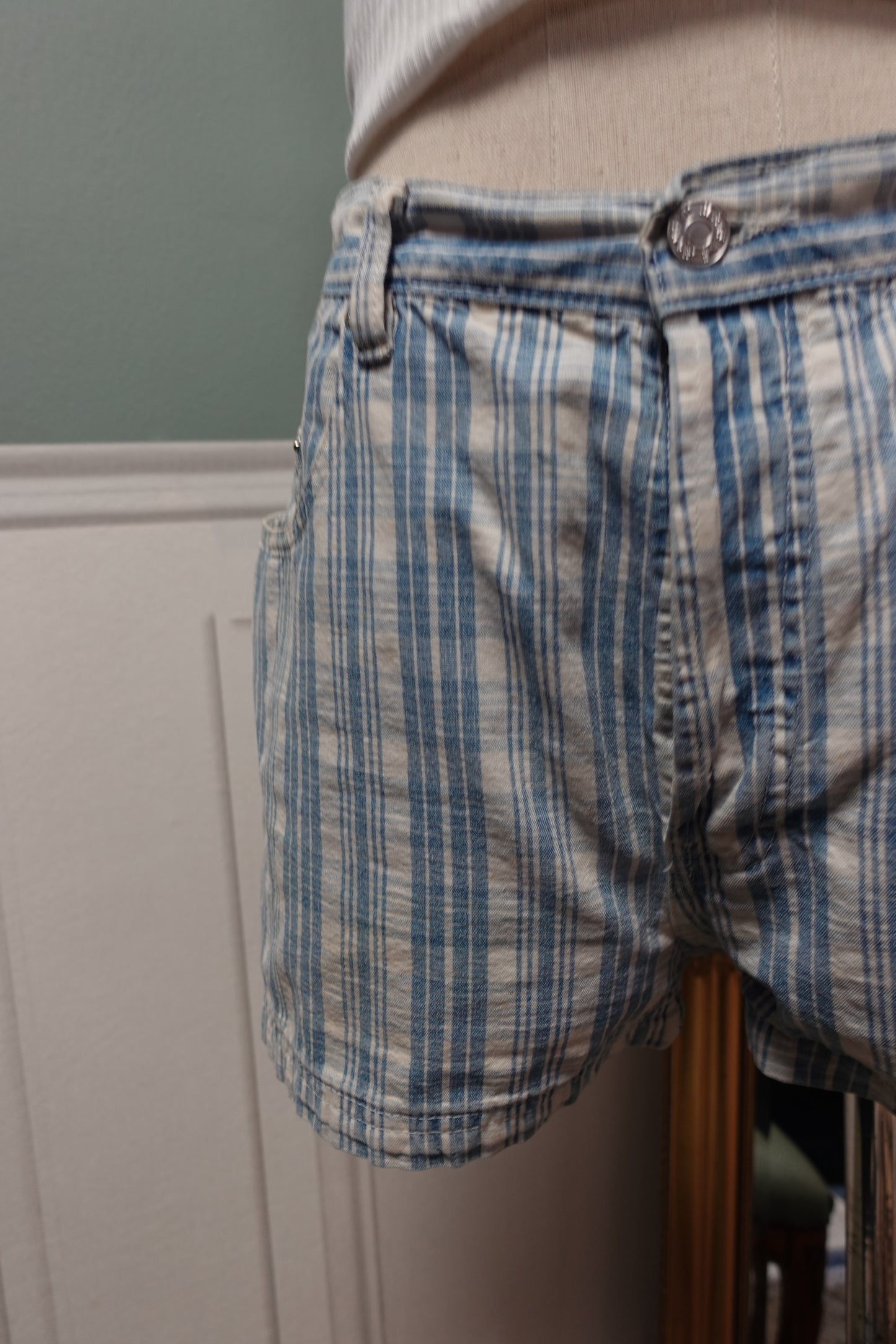 Short Vintage Pimkie à Rayures - Années 90