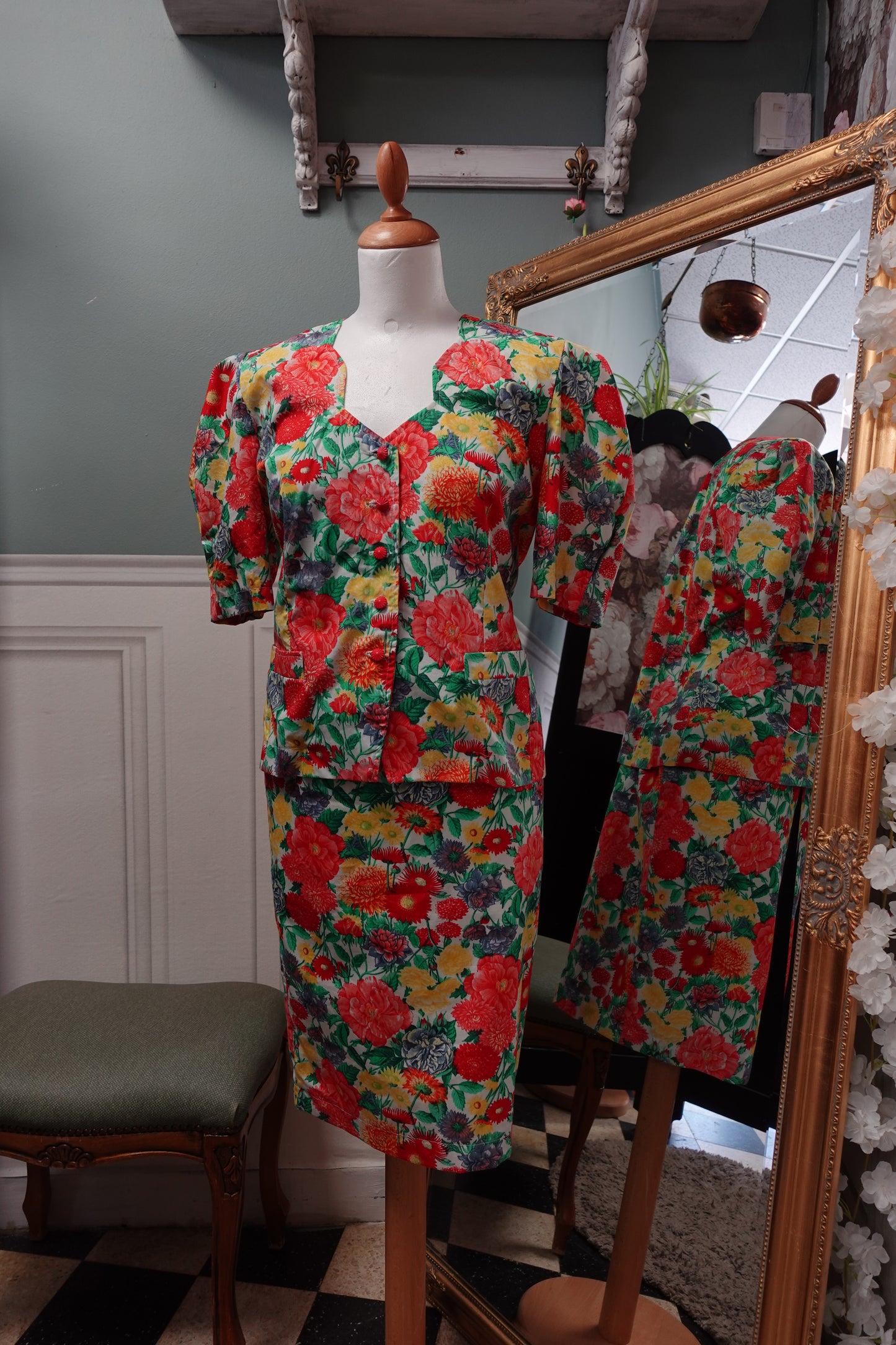 Ensemble de créateur d'époque – Coton Fleuri & Made in France