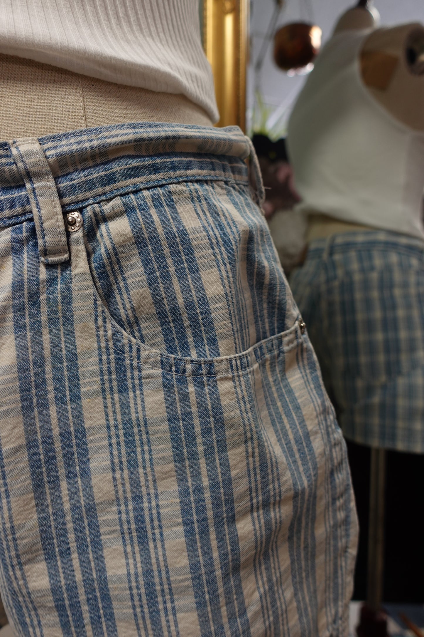 Short Vintage Pimkie à Rayures - Années 90