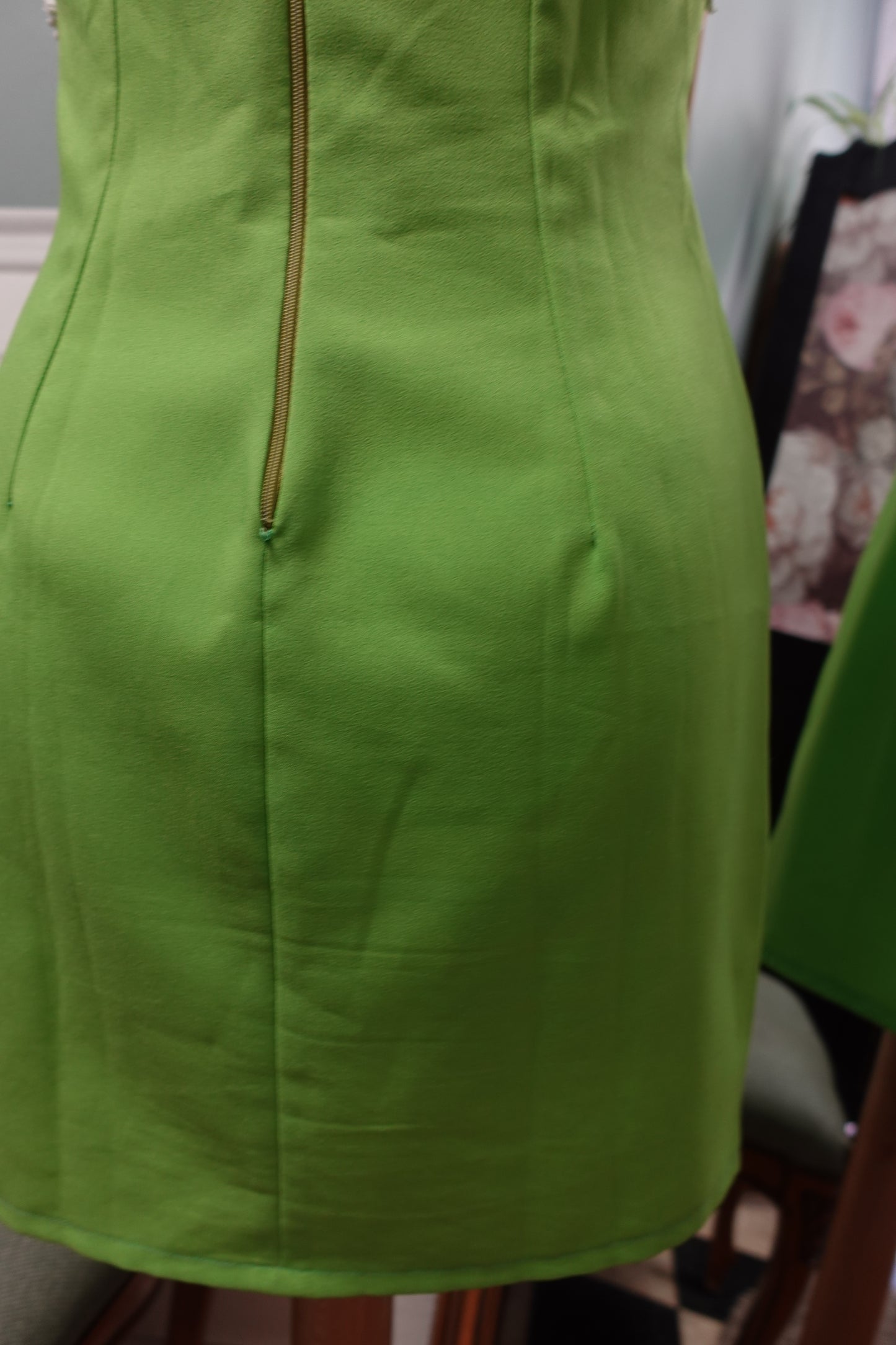 : Robe mini pop – Vert Pomme Vintage 1960s/70s