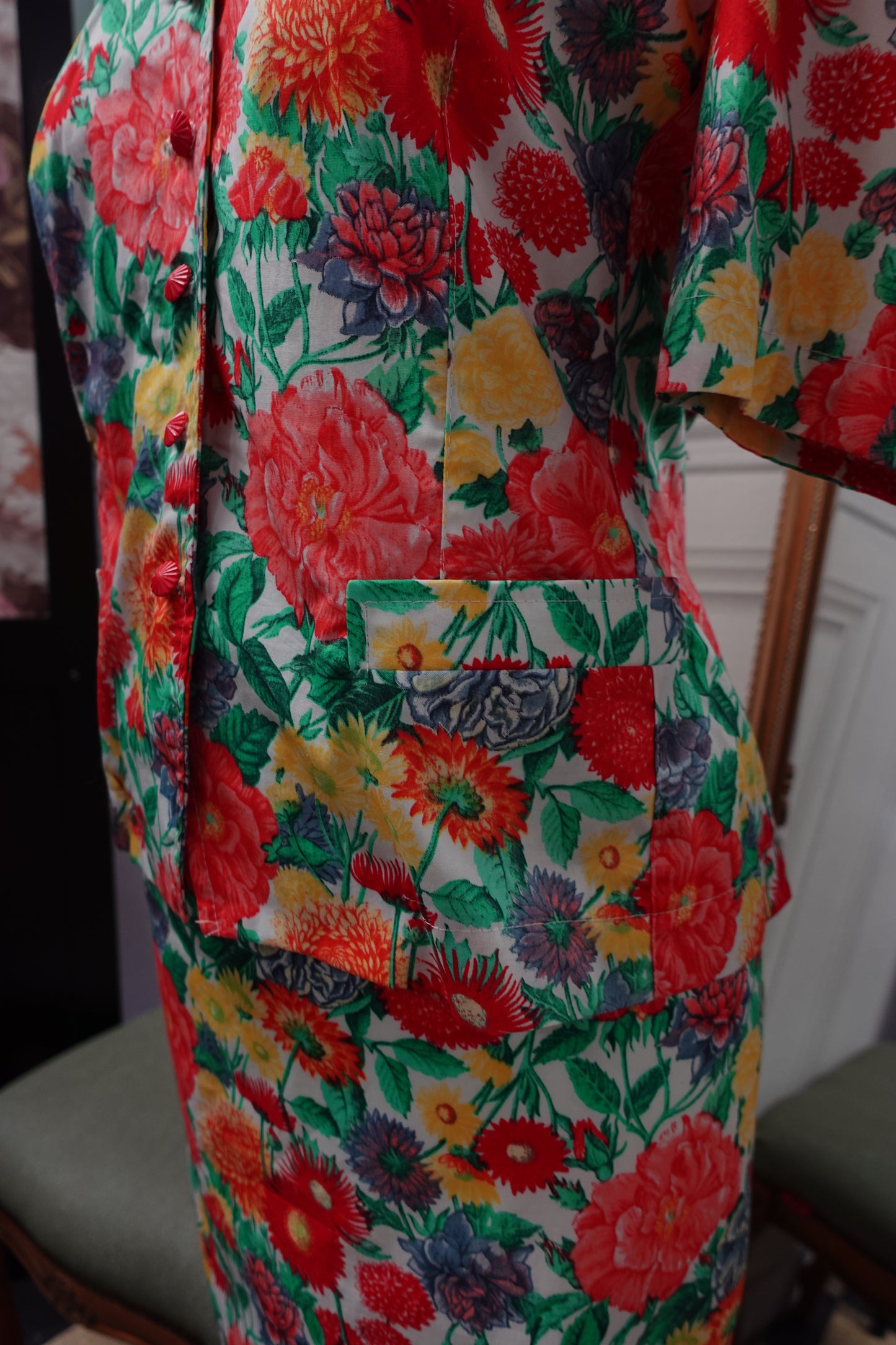 Ensemble de créateur d'époque – Coton Fleuri & Made in France