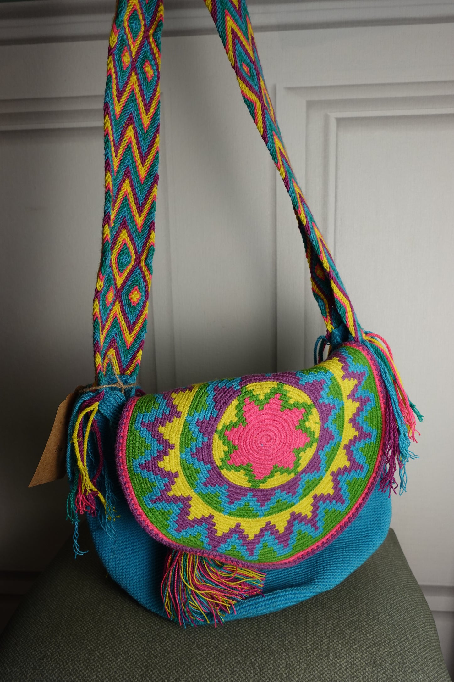 Sac bandoulière artisanal vintage années 70 – Bohème & Hippie