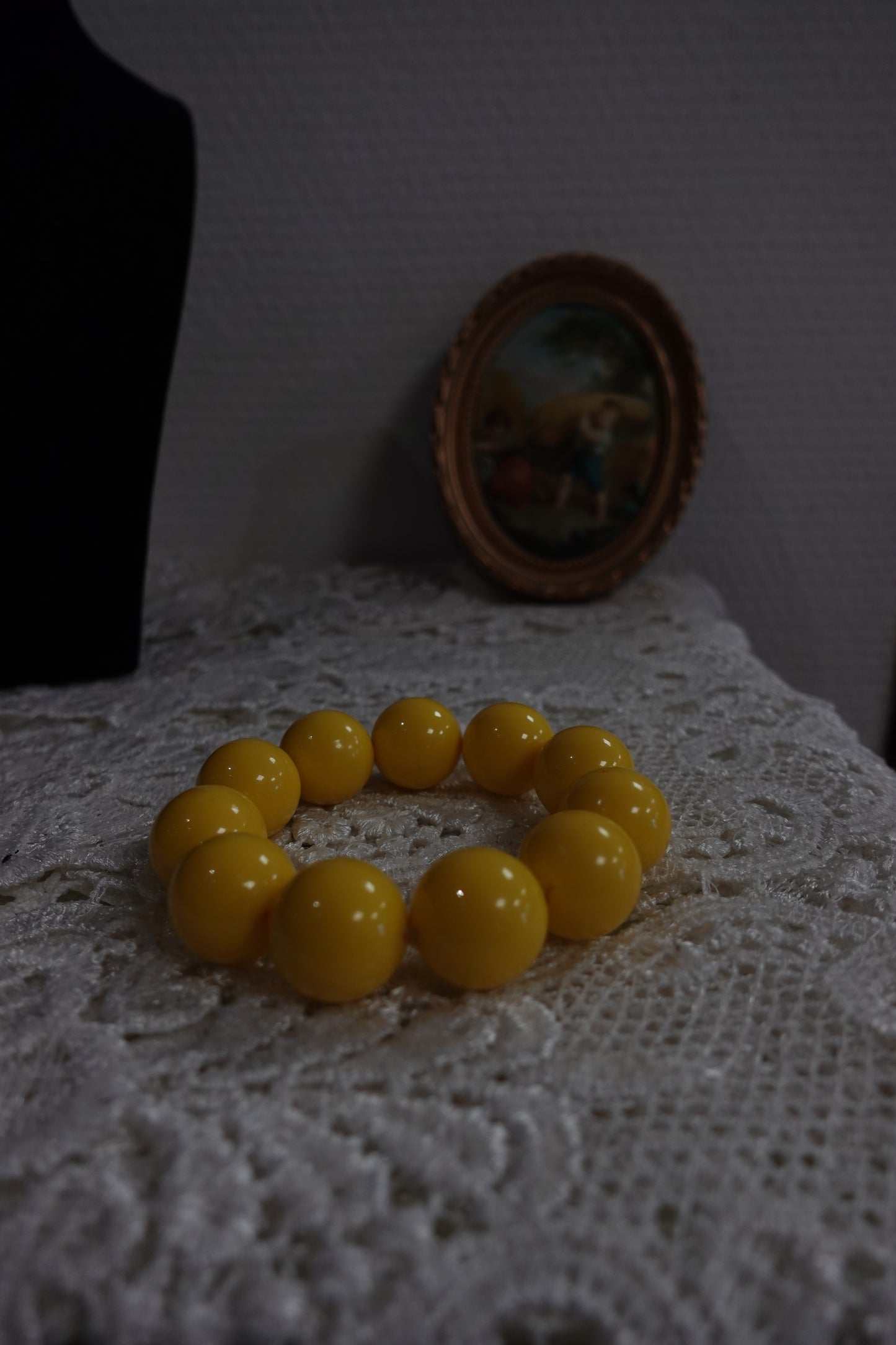 Bracelet "Solaire" - Perles Jaunes XXL