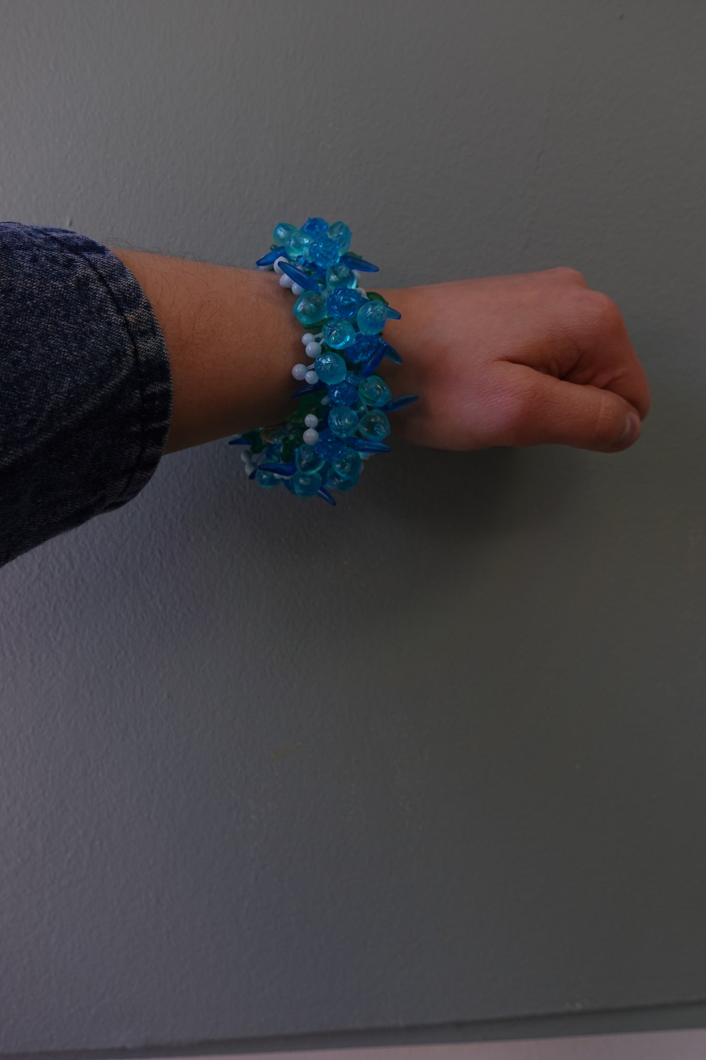 Bracelet Multi-rangs "Océan" - Nuances de Bleu