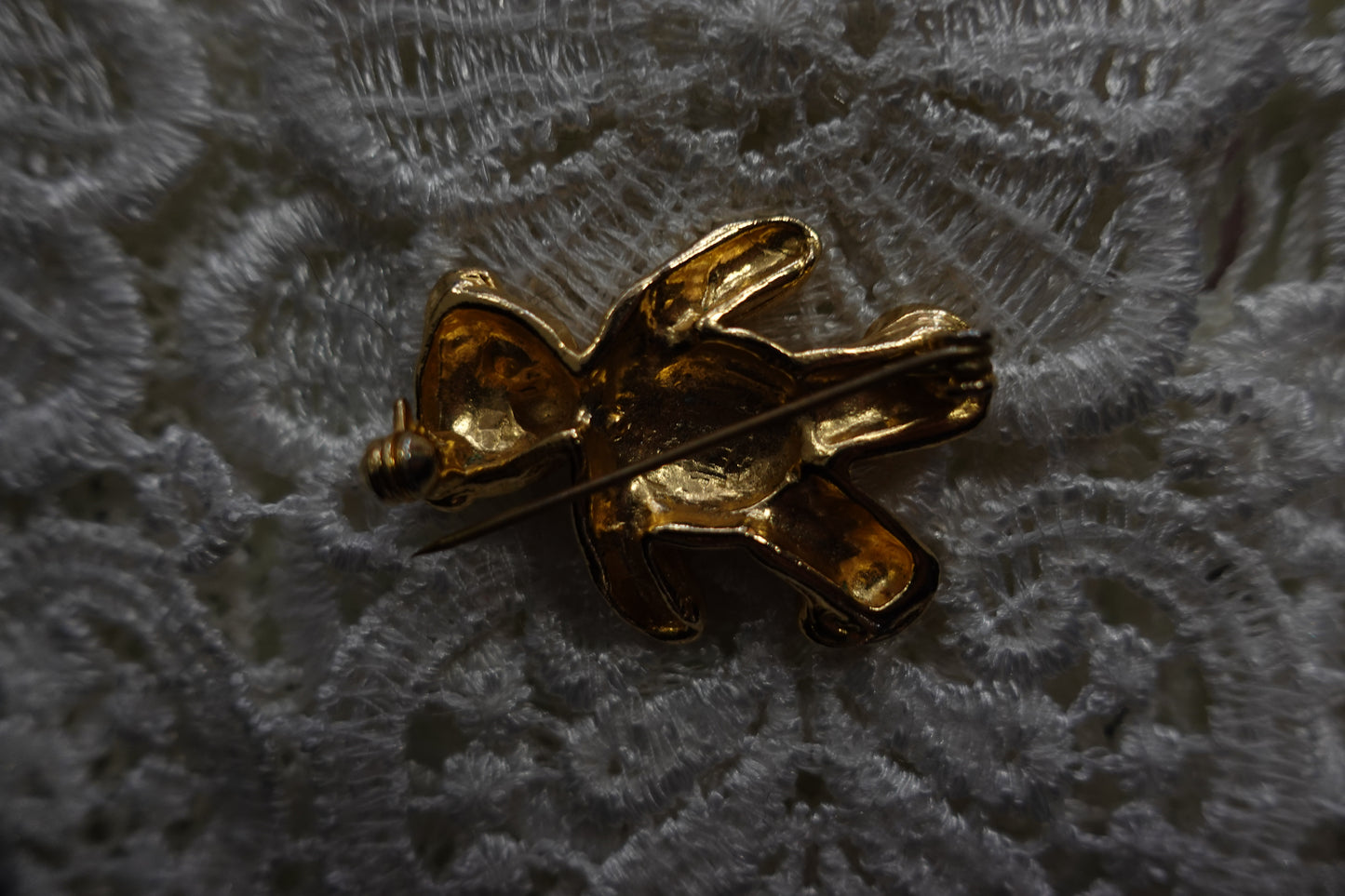 Broche Vintage Ourson "Chic" 80s