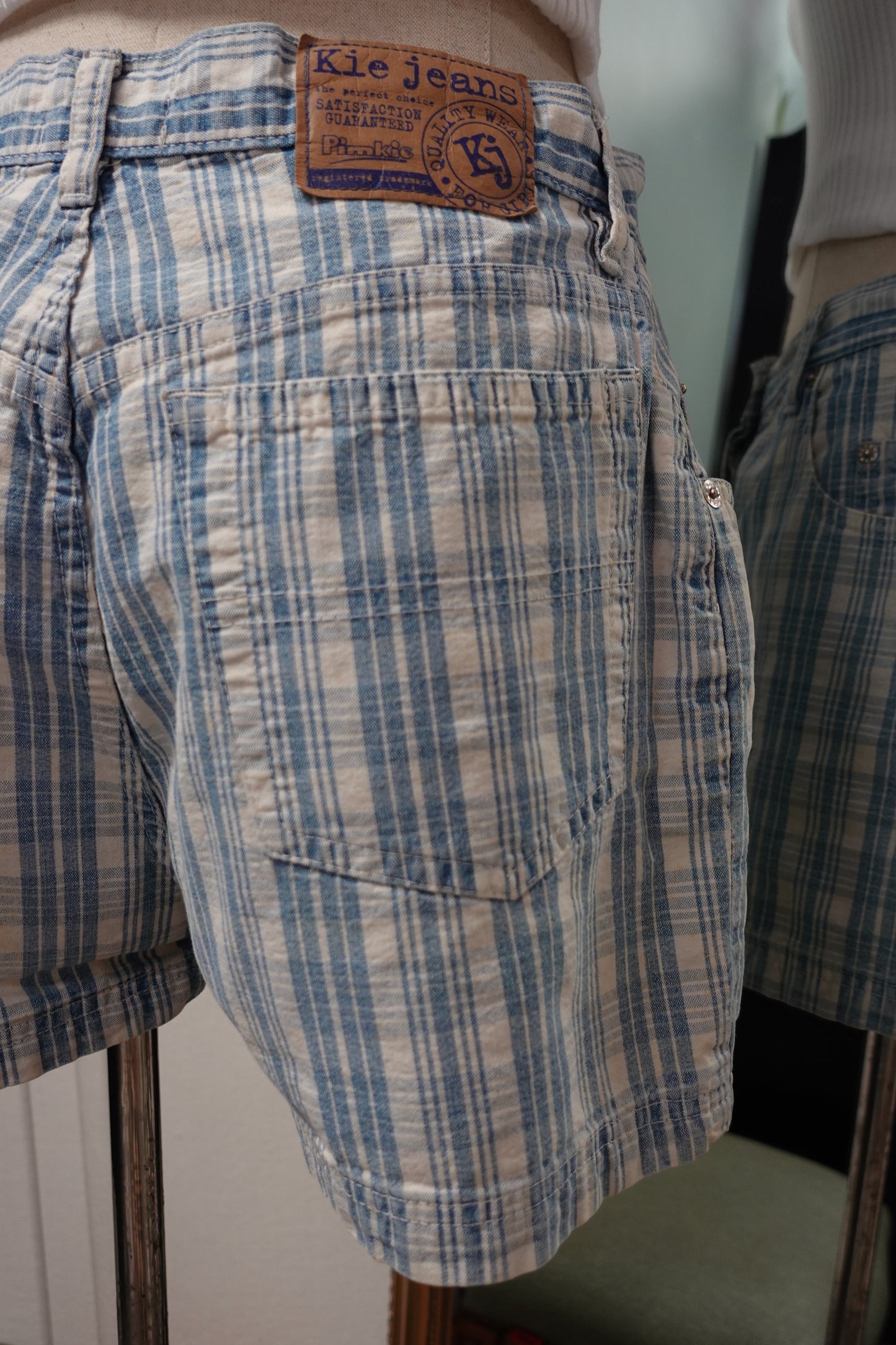 Short Vintage Pimkie à Rayures - Années 90