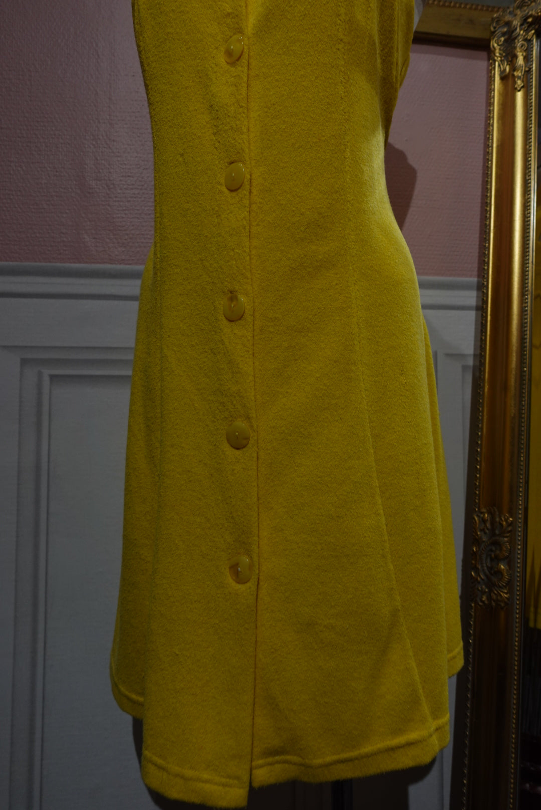 La Robe "Poolside" — Éponge Jaune Vitaminée (Vintage Italie)