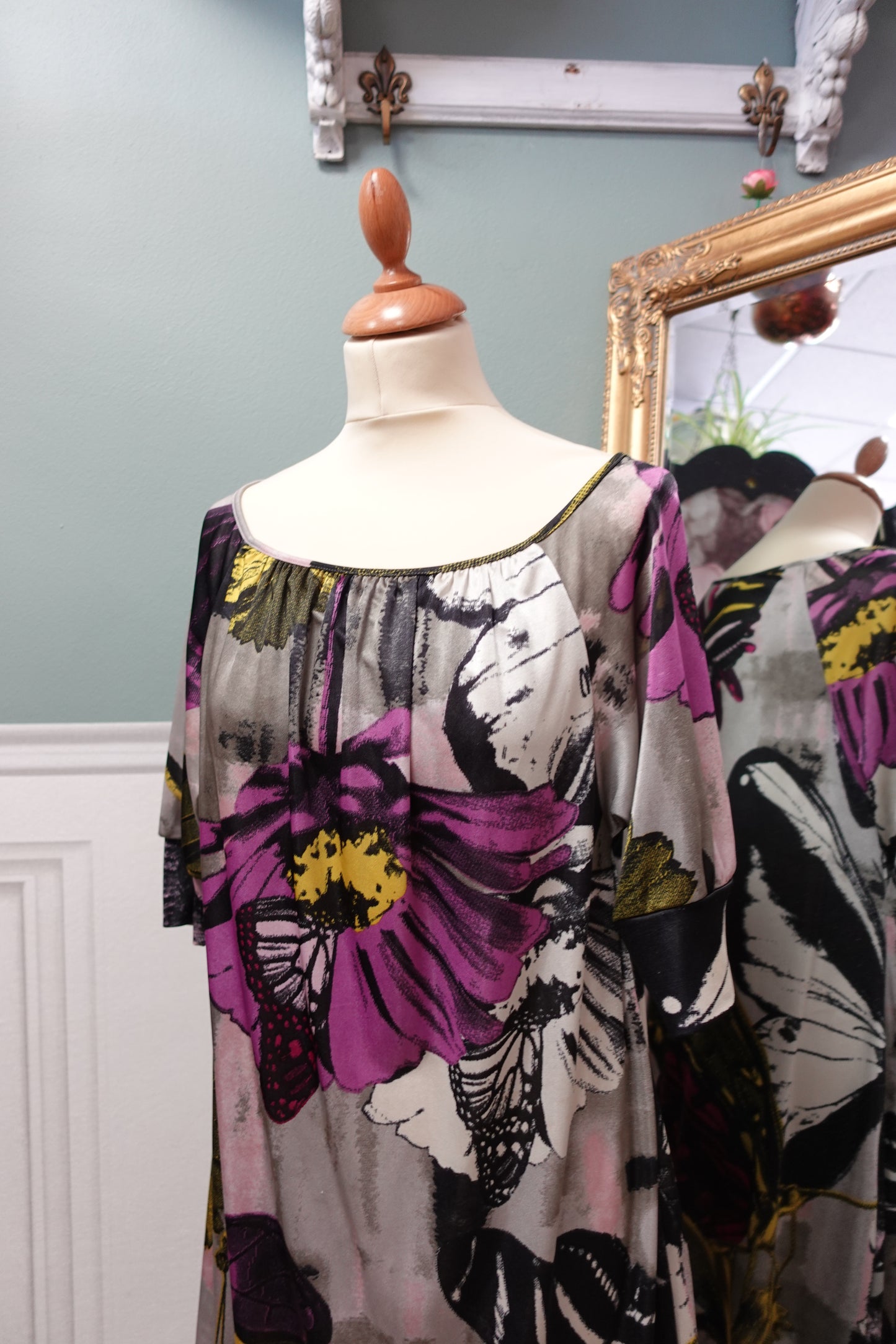 Robe Miss Sixty Collection Made in Italy – Imprimé floral graphique – Taille S