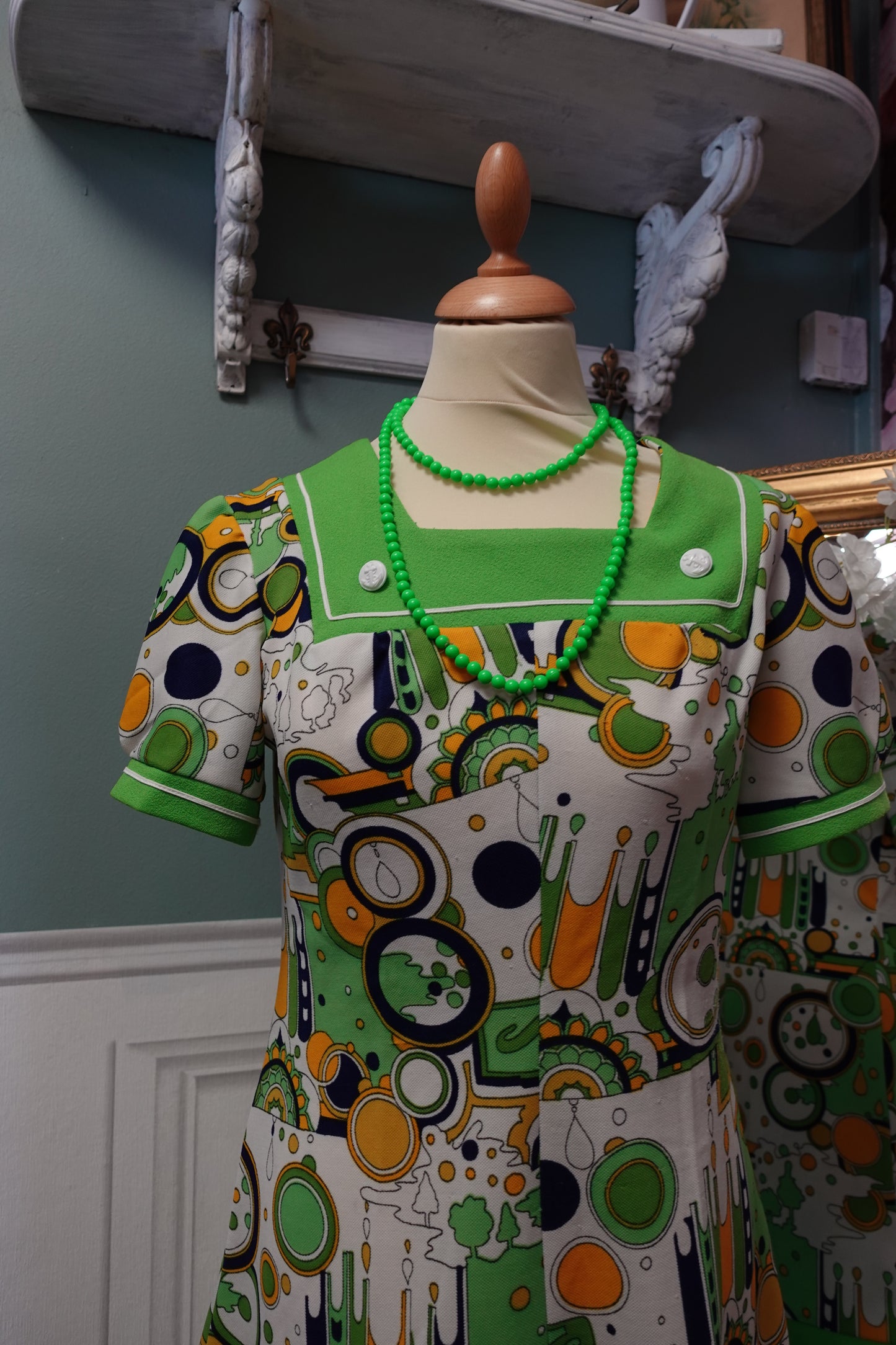 5. Robe Trapèze Vintage Années 70 Authentique