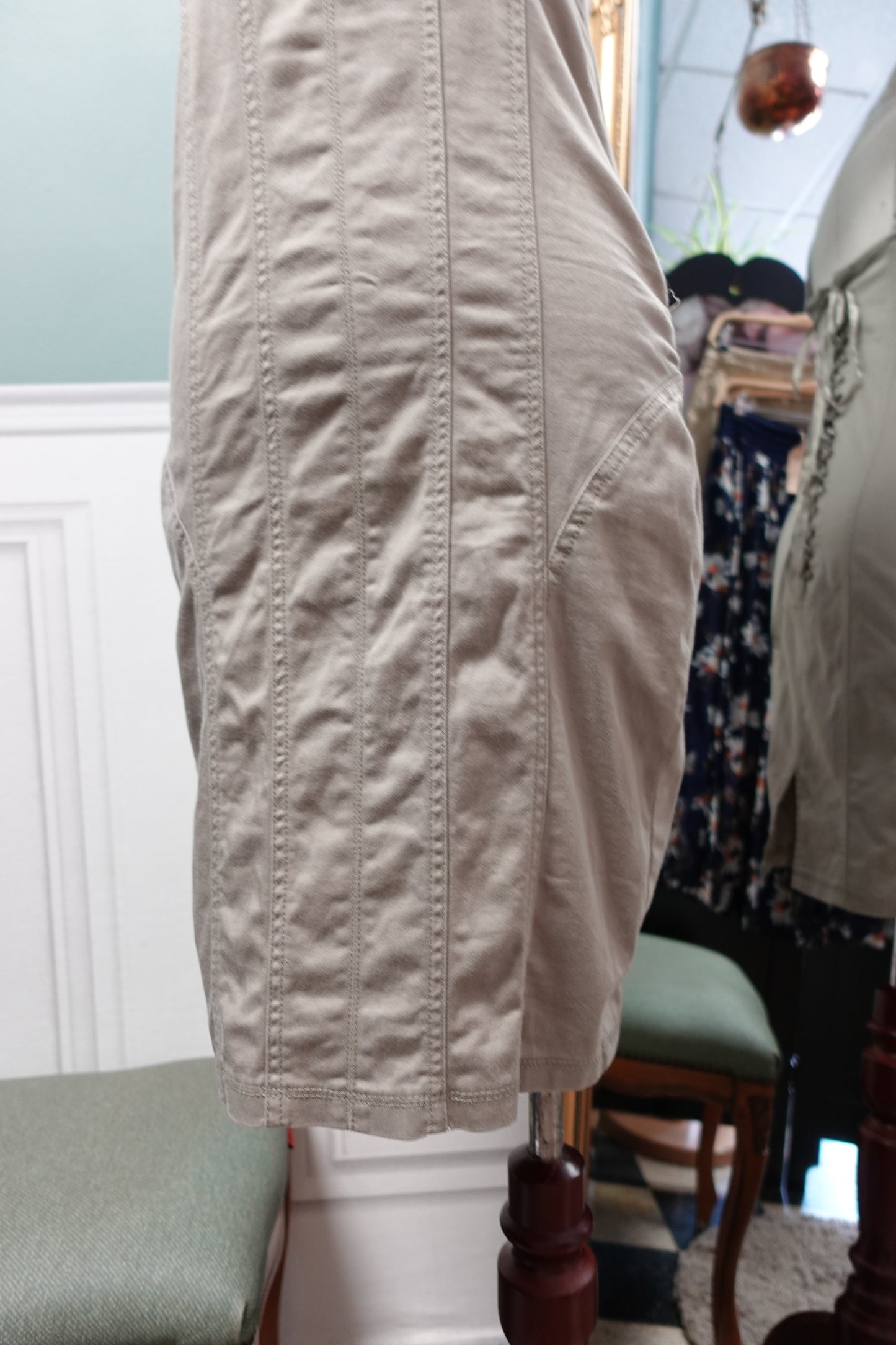 Robe corset kaki clair No Excuse – Taille 38 (taille petit