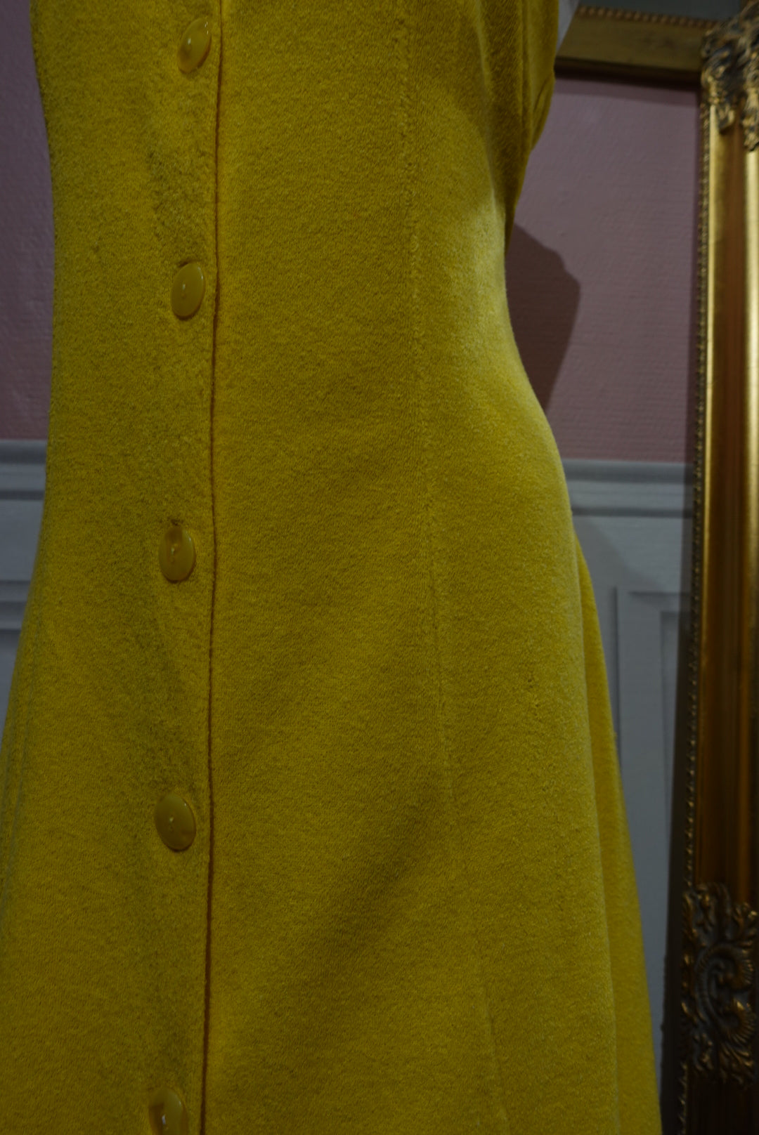 La Robe "Poolside" — Éponge Jaune Vitaminée (Vintage Italie)