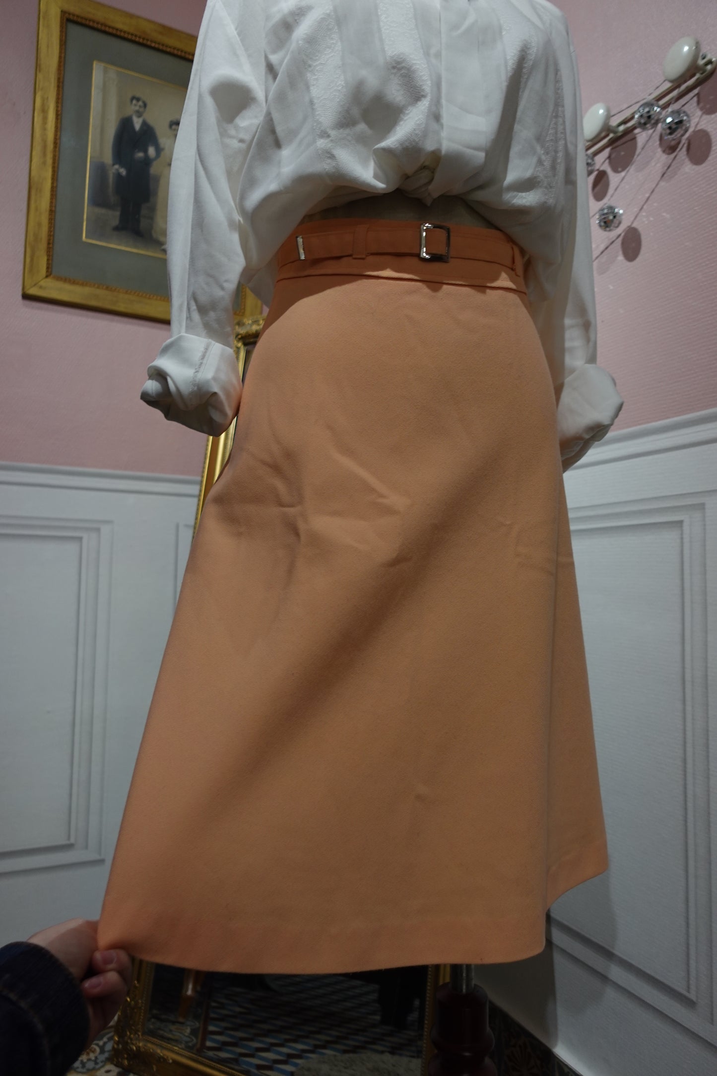 La Jupe "Sorbet Mandarine" - Vintage Structuré