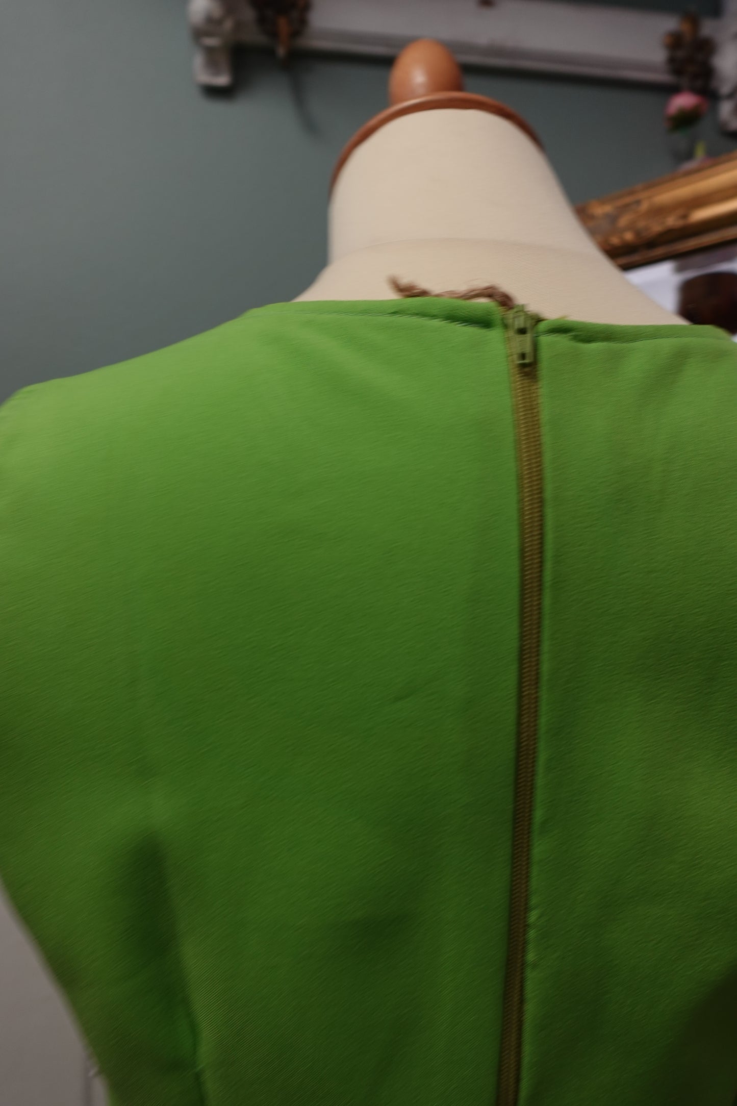 : Robe mini pop – Vert Pomme Vintage 1960s/70s