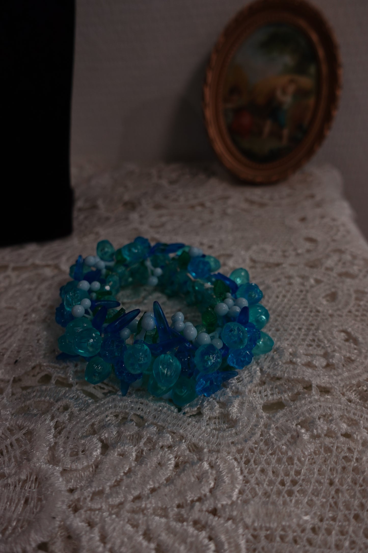 Bracelet Multi-rangs "Océan" - Nuances de Bleu
