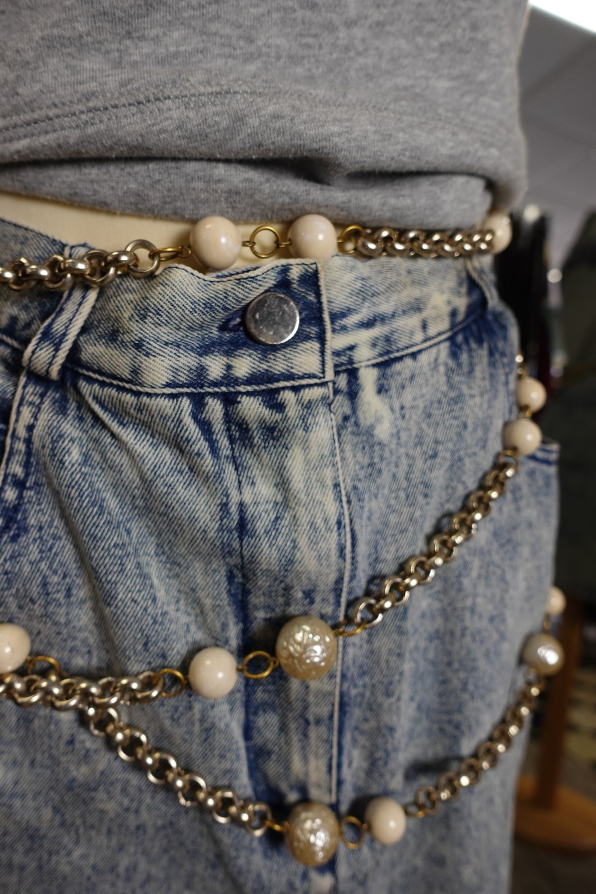 Jupe en jean vintage – années 80/90