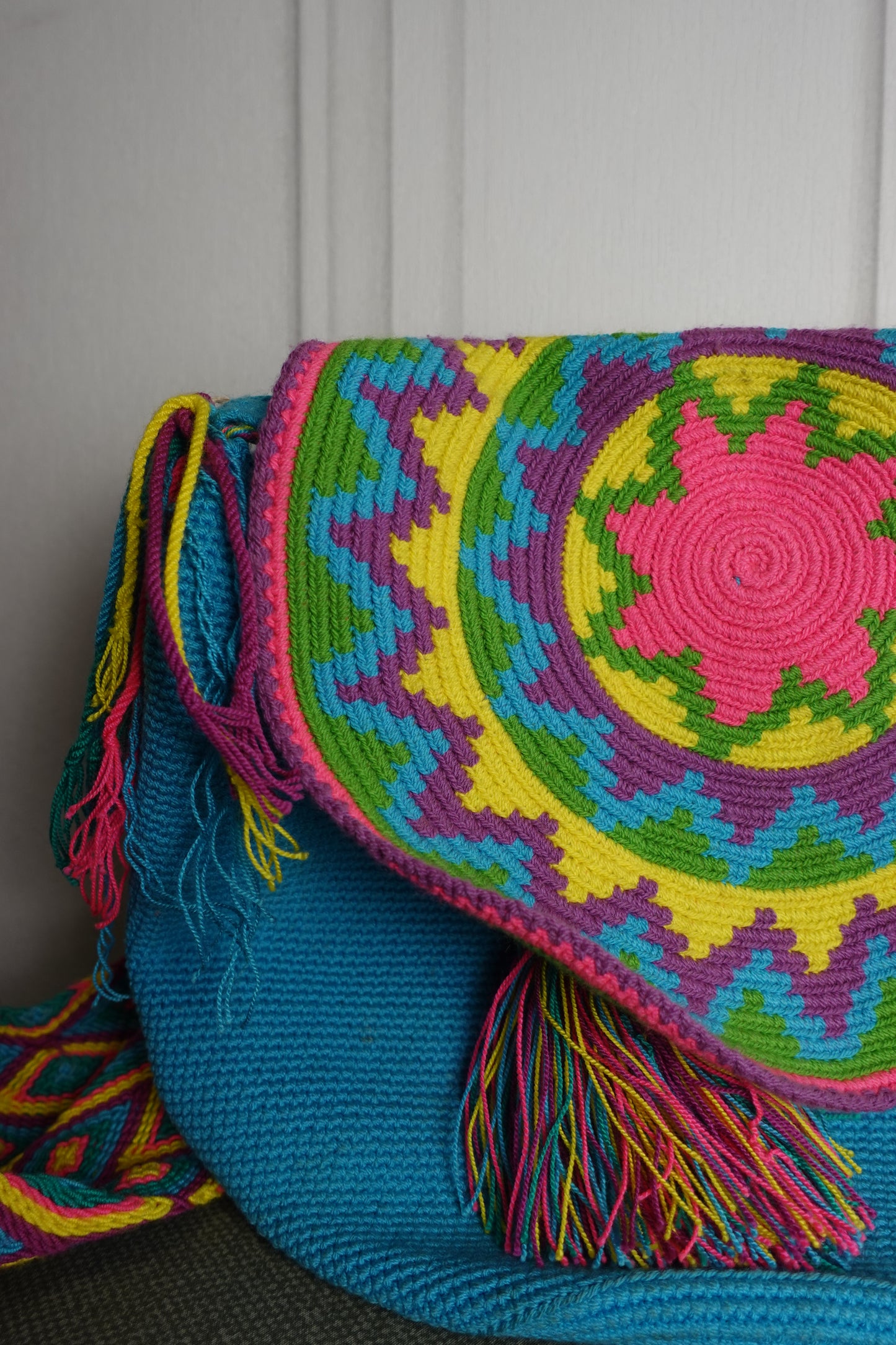 Sac bandoulière artisanal vintage années 70 – Bohème & Hippie