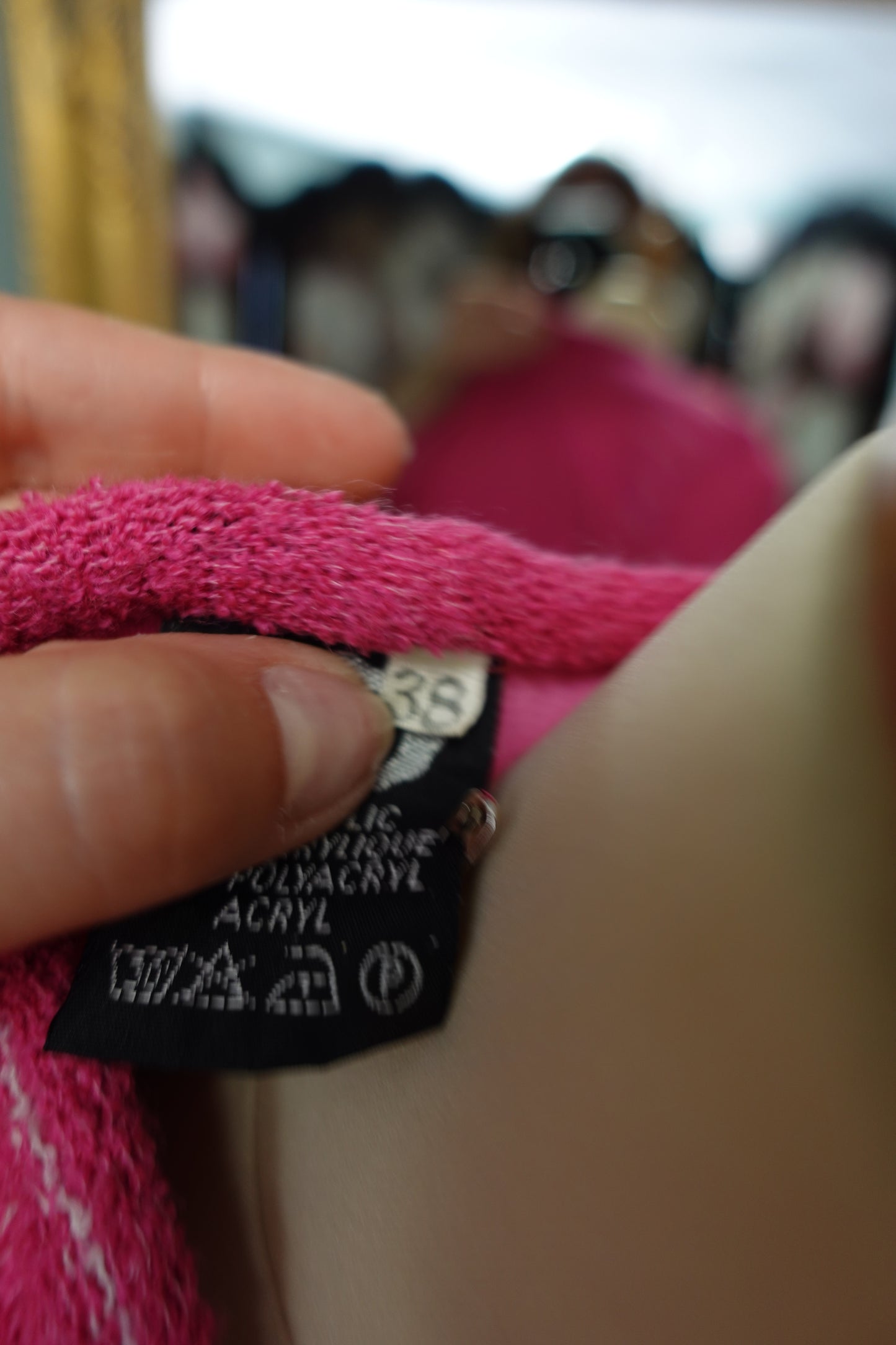 Robe midi en maille texturée – Rose Vintage C&A 1980s