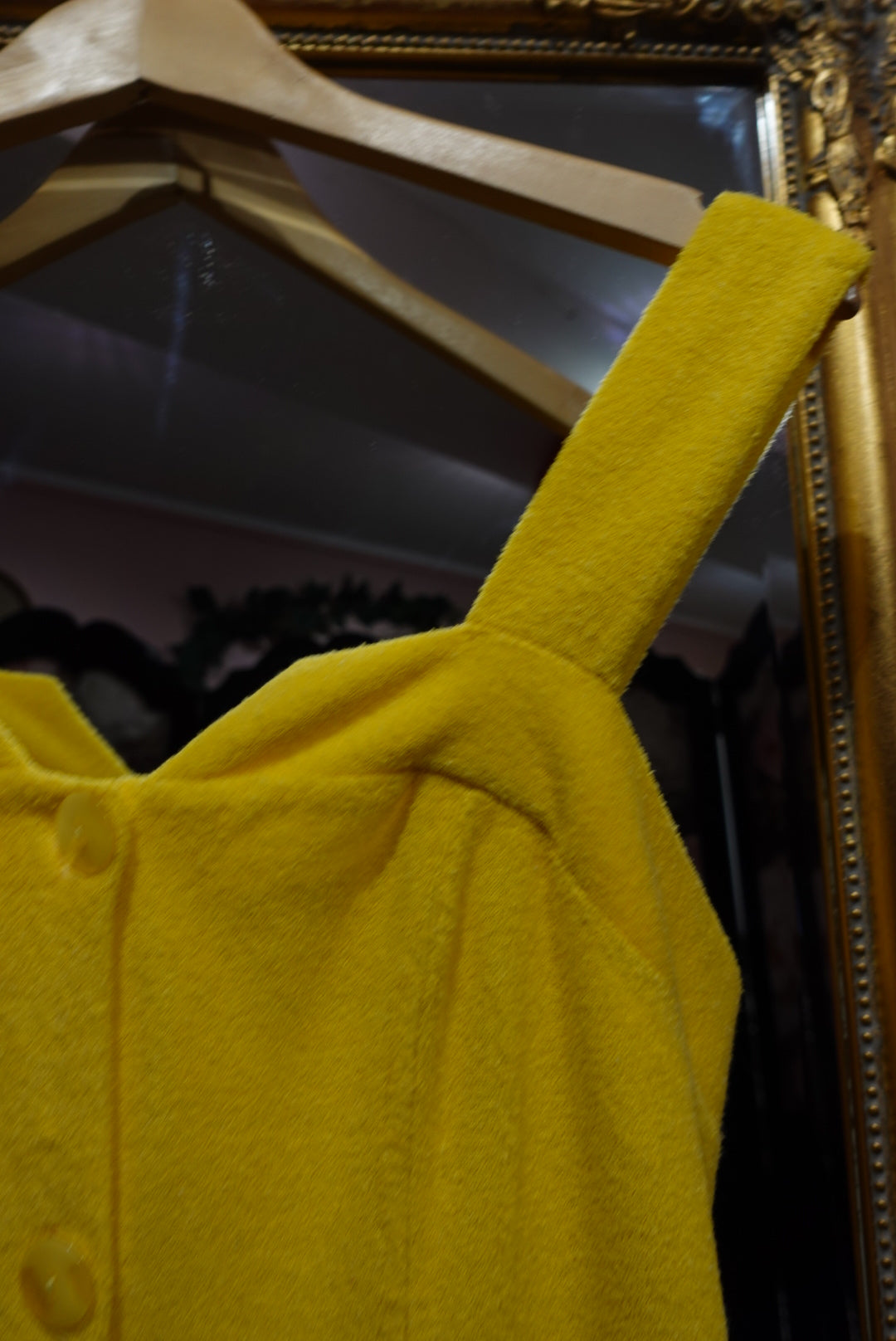 La Robe "Poolside" — Éponge Jaune Vitaminée (Vintage Italie)