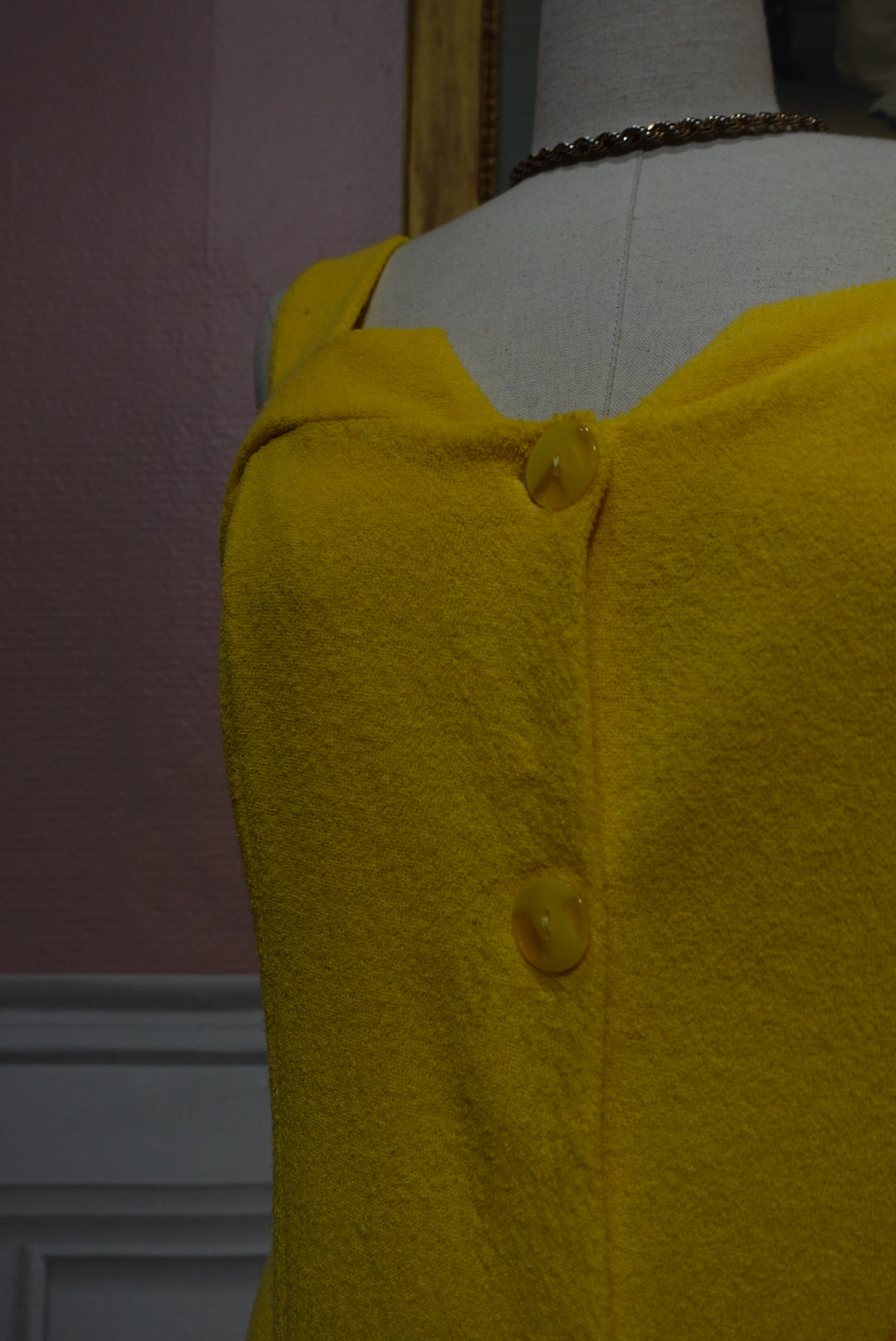 La Robe "Poolside" — Éponge Jaune Vitaminée (Vintage Italie)