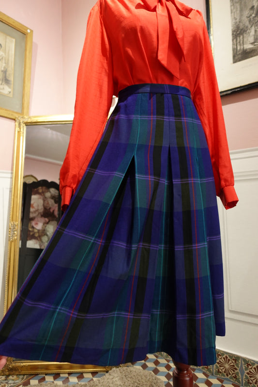 La Jupe Tartan "British Heritage" - Laine Made in UK